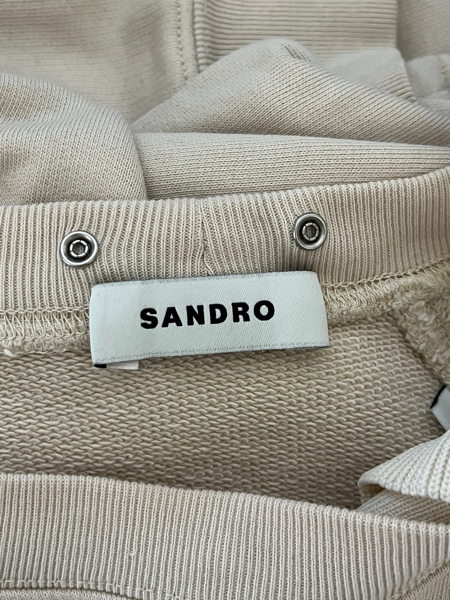 Sweat col rond blanc Sandro - S