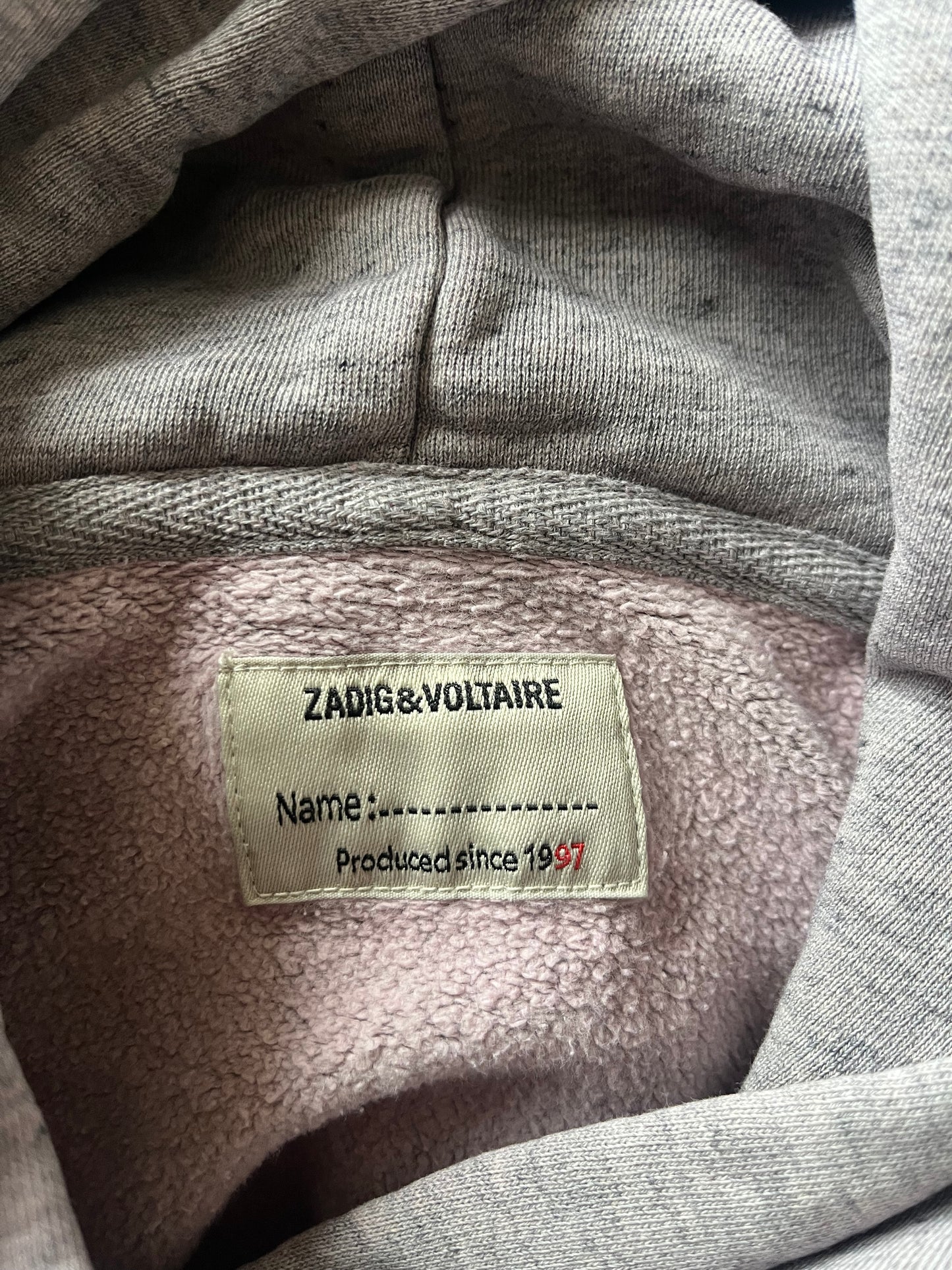 Sweat à capuche gris Zadig & Voltaire - S