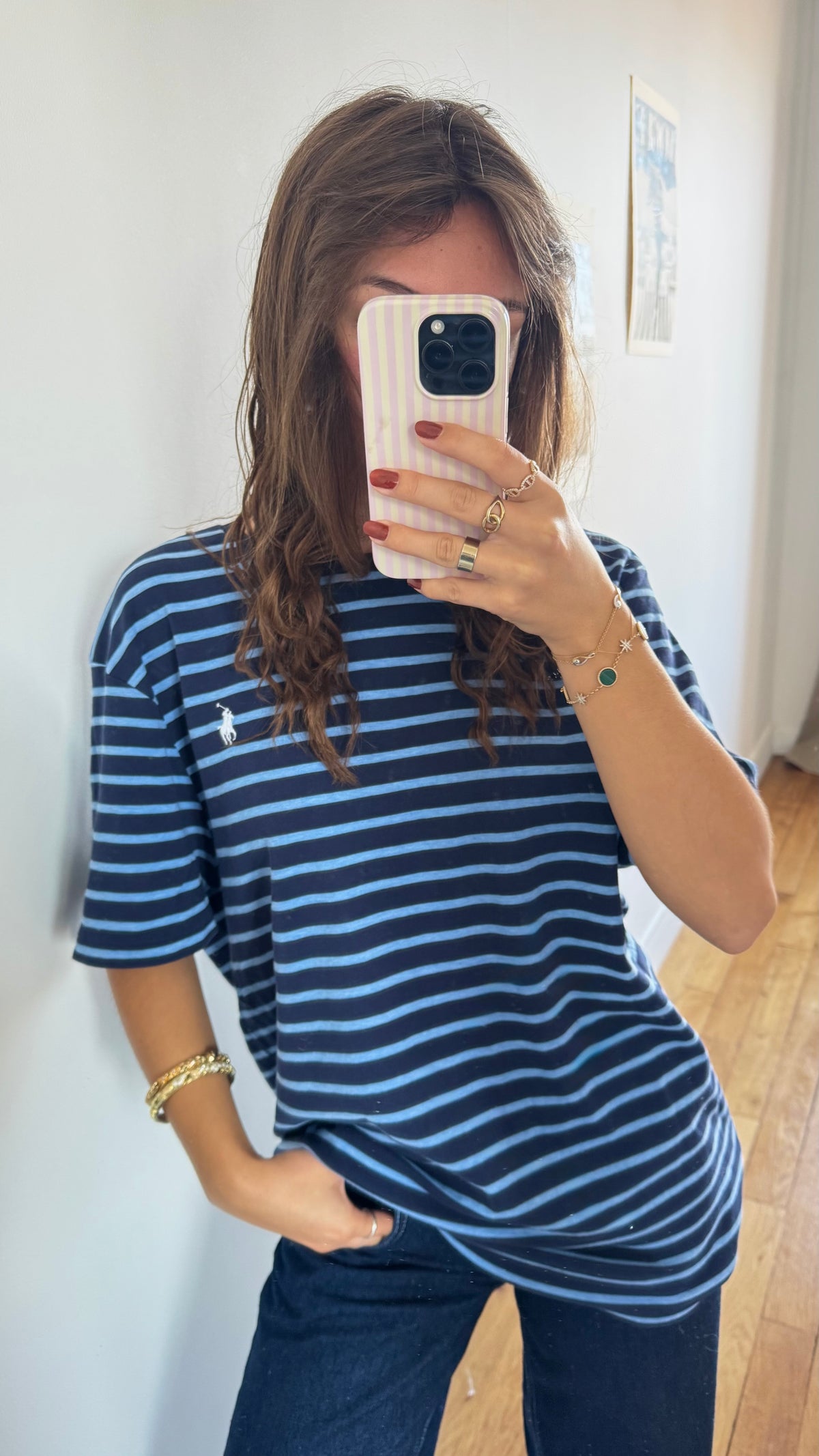 T-shirt rayé Ralph Lauren - XL mixte