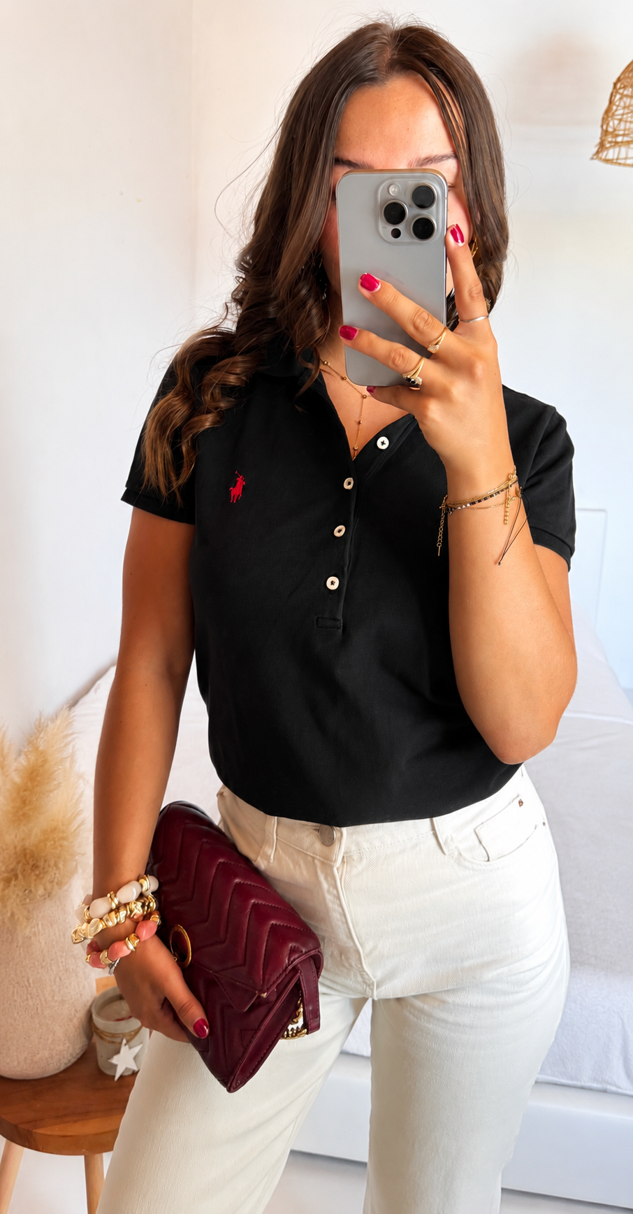 Polo noir Ralph Lauren - M