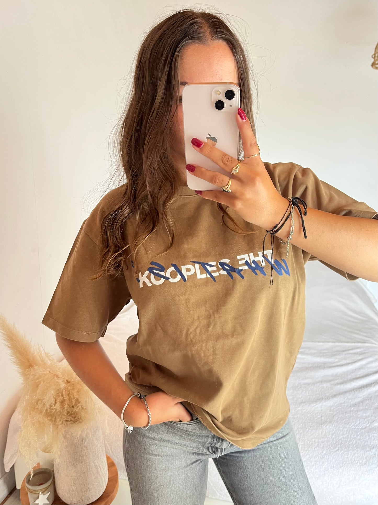 T-shirt marron The Kooples - M femme / S homme