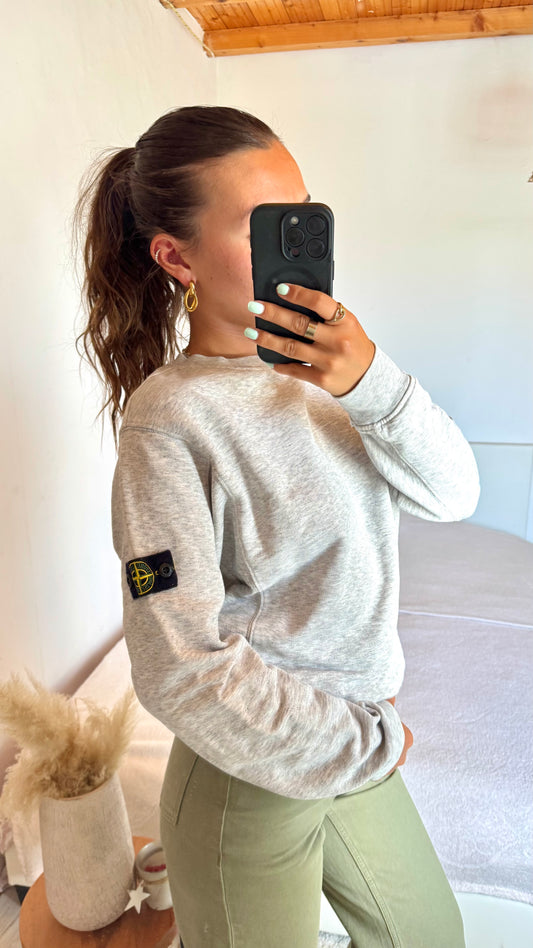 Sweat gris Stone Island - S