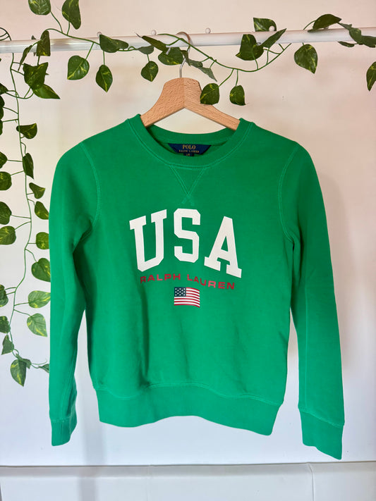 Sweat USA American Flag Ralph Lauren - 12/14 ans