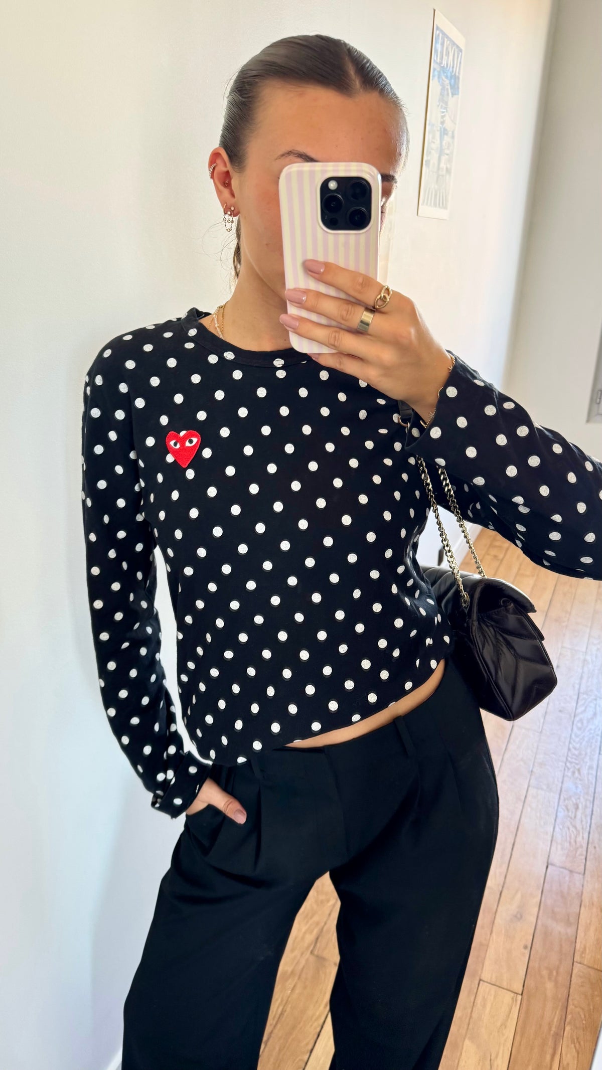 Pull à pois Comme des garçons - S