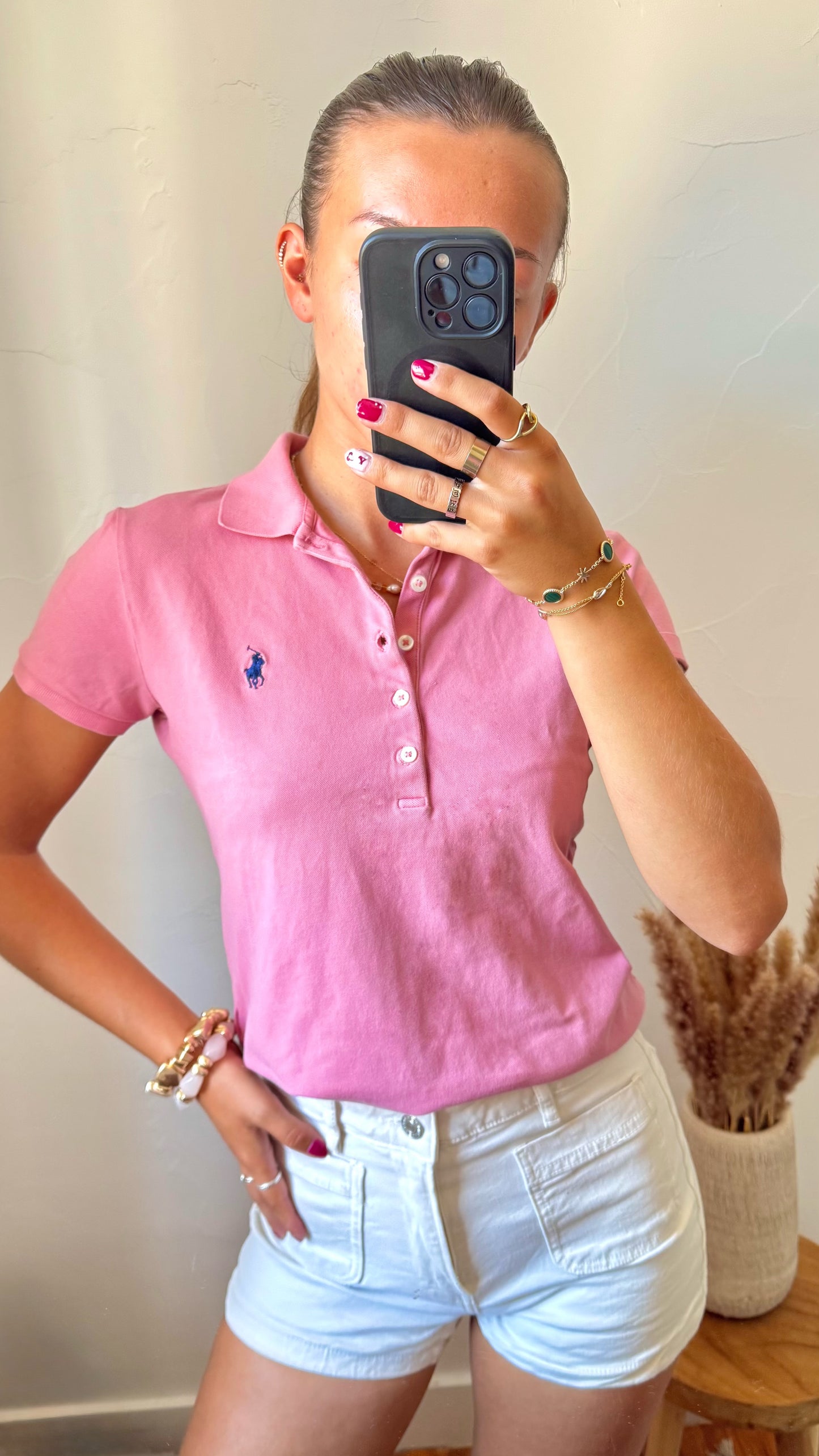 Polo rose Ralph Lauren - S