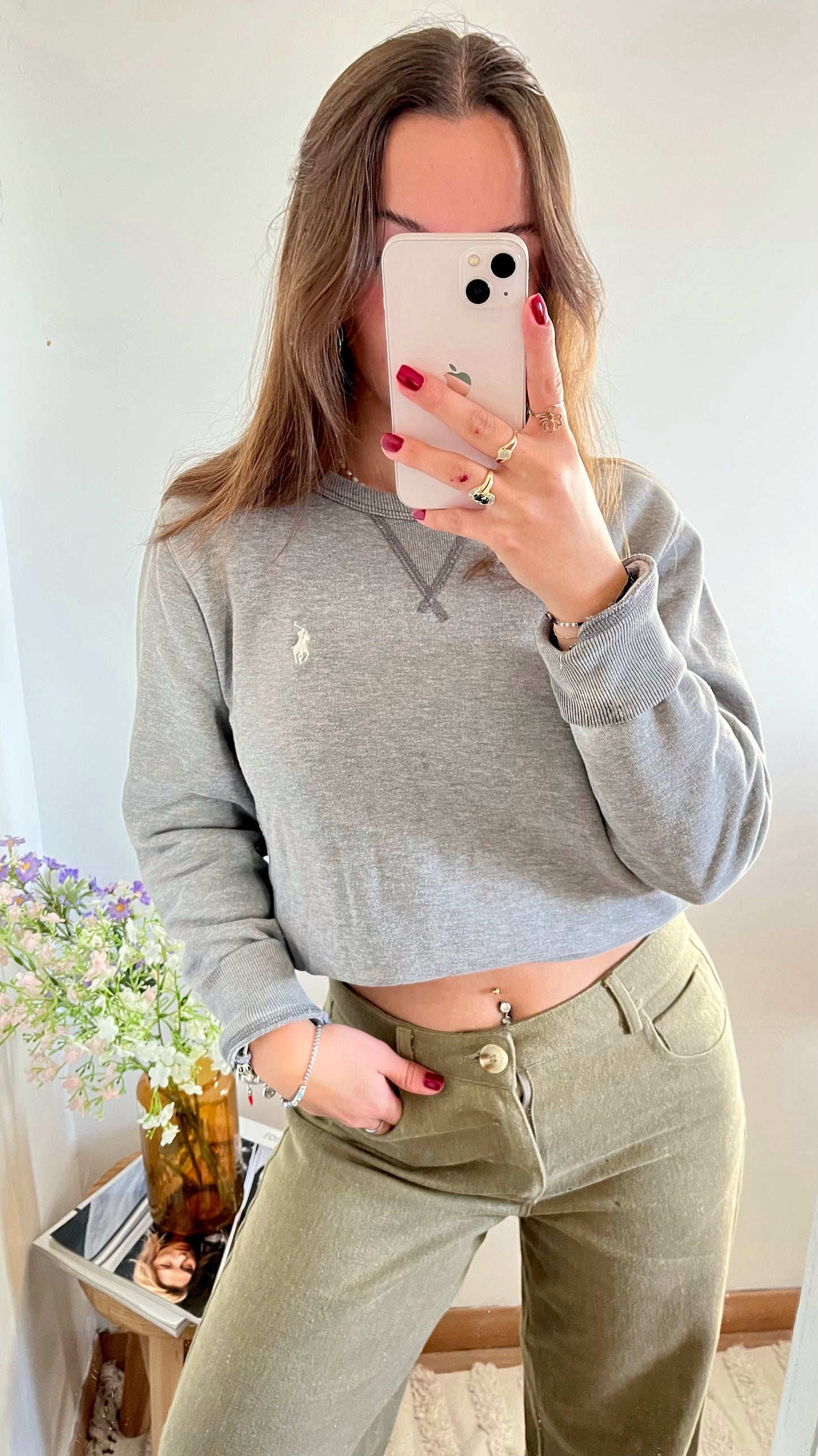 Sweat col rond molletonné Ralph Lauren - S