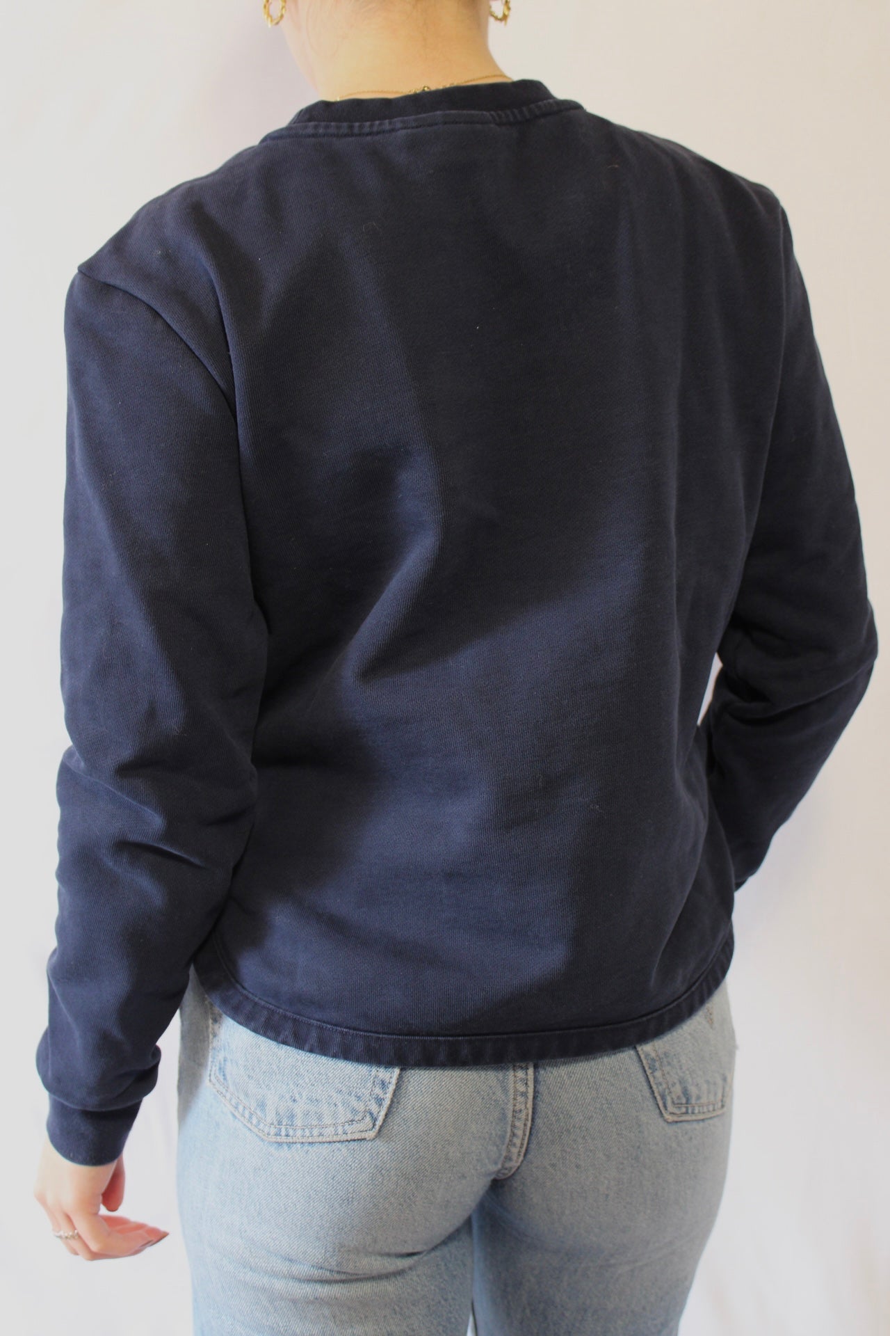 Pull bleu marine Lacoste - S