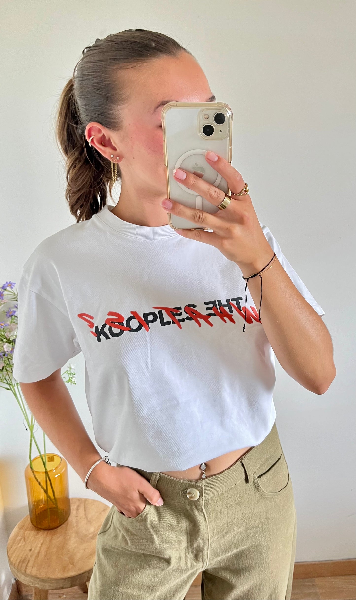 T-shirt What is The Kooples blanc - L