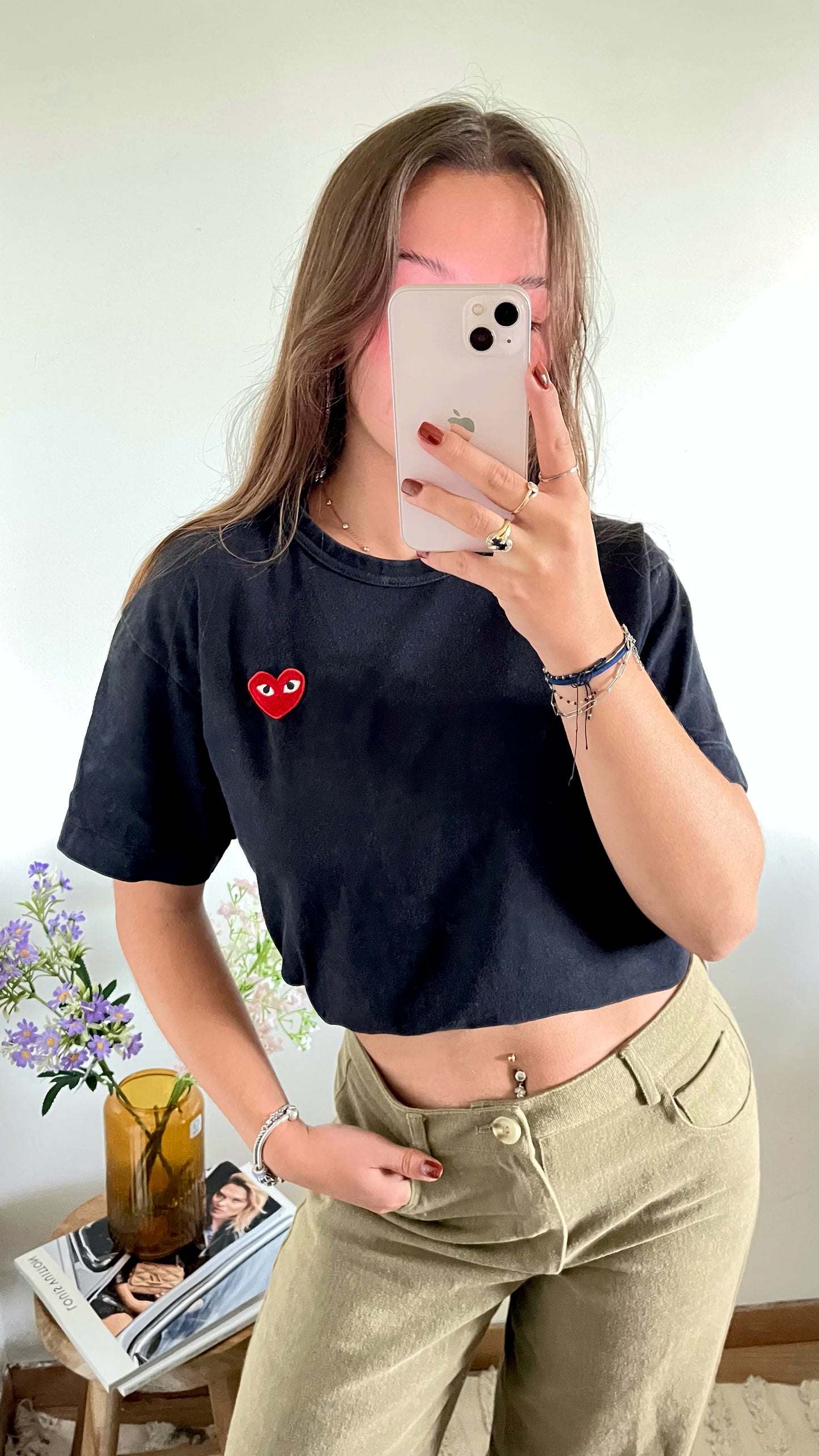 T-shirt noir Comme Des Garçons - M