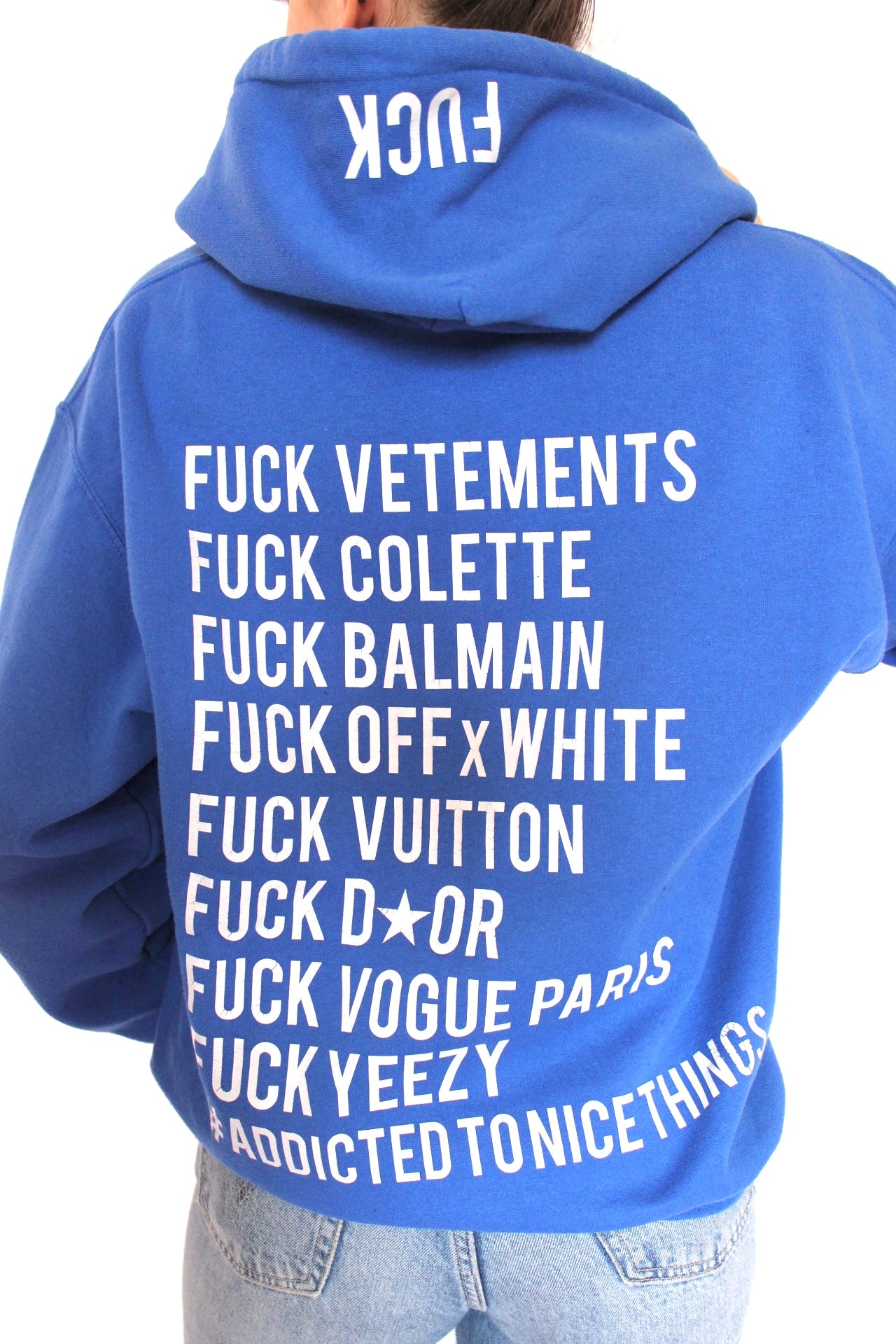 Sweat à capuche bleu ATNT PARIS - S