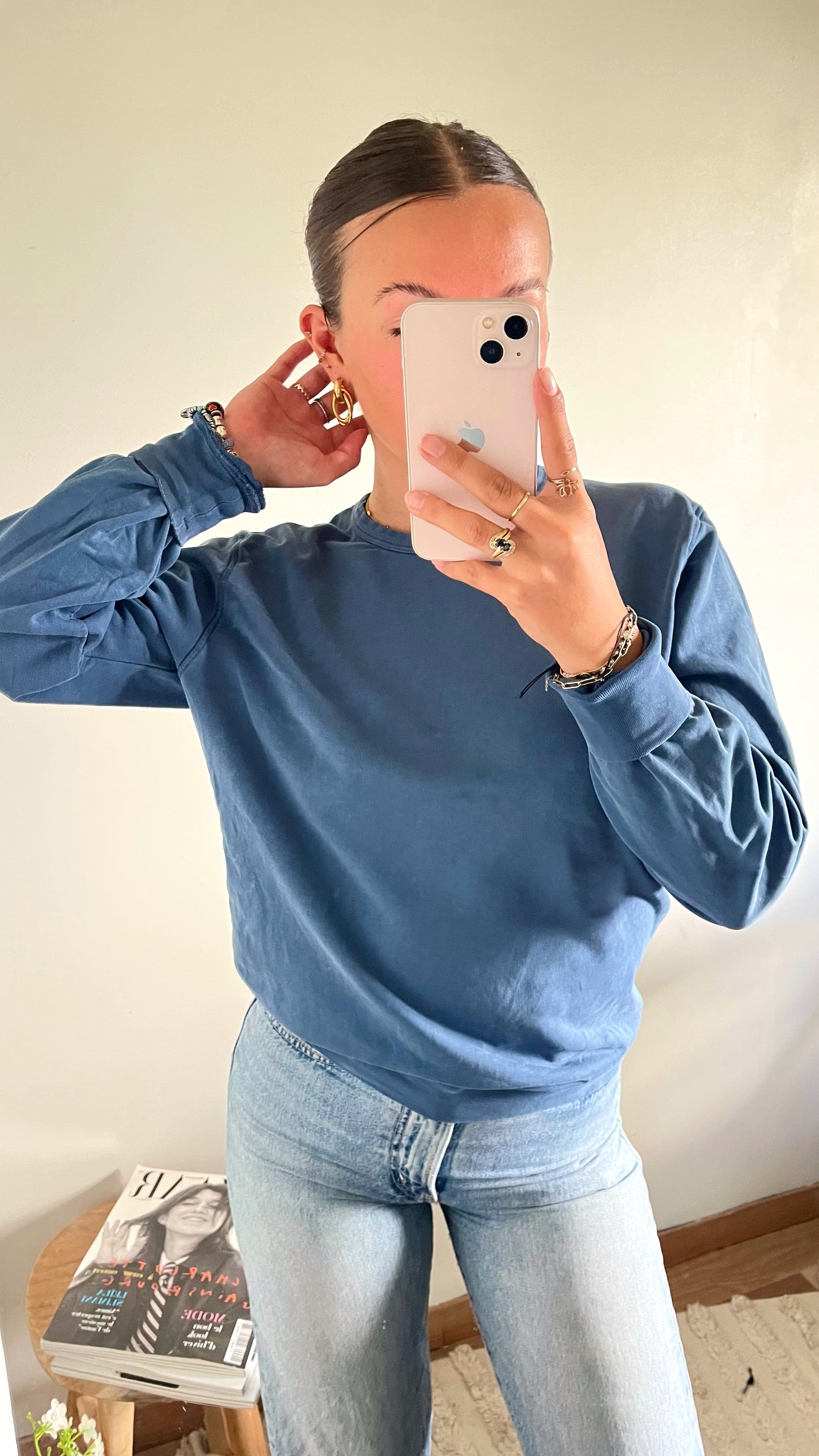 Pull bleu canard Stone Island - S