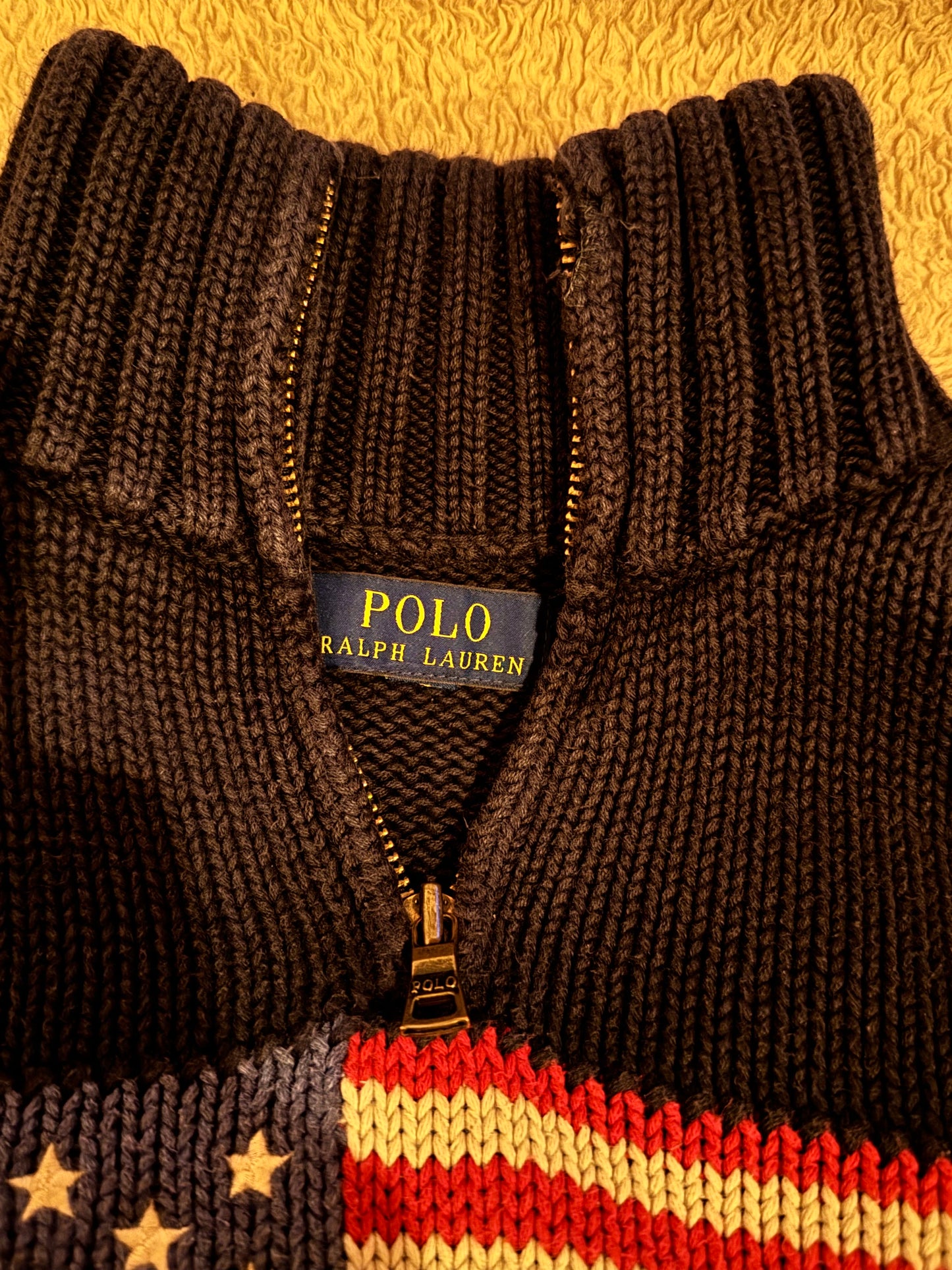 Pull demi-zip American Flag Ralph Lauren - XS