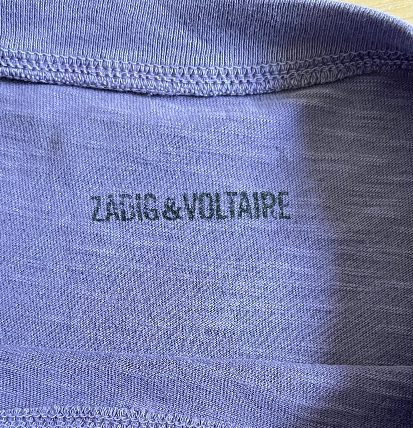 T-shirt violet écritures dos Zadig & Voltaire - S