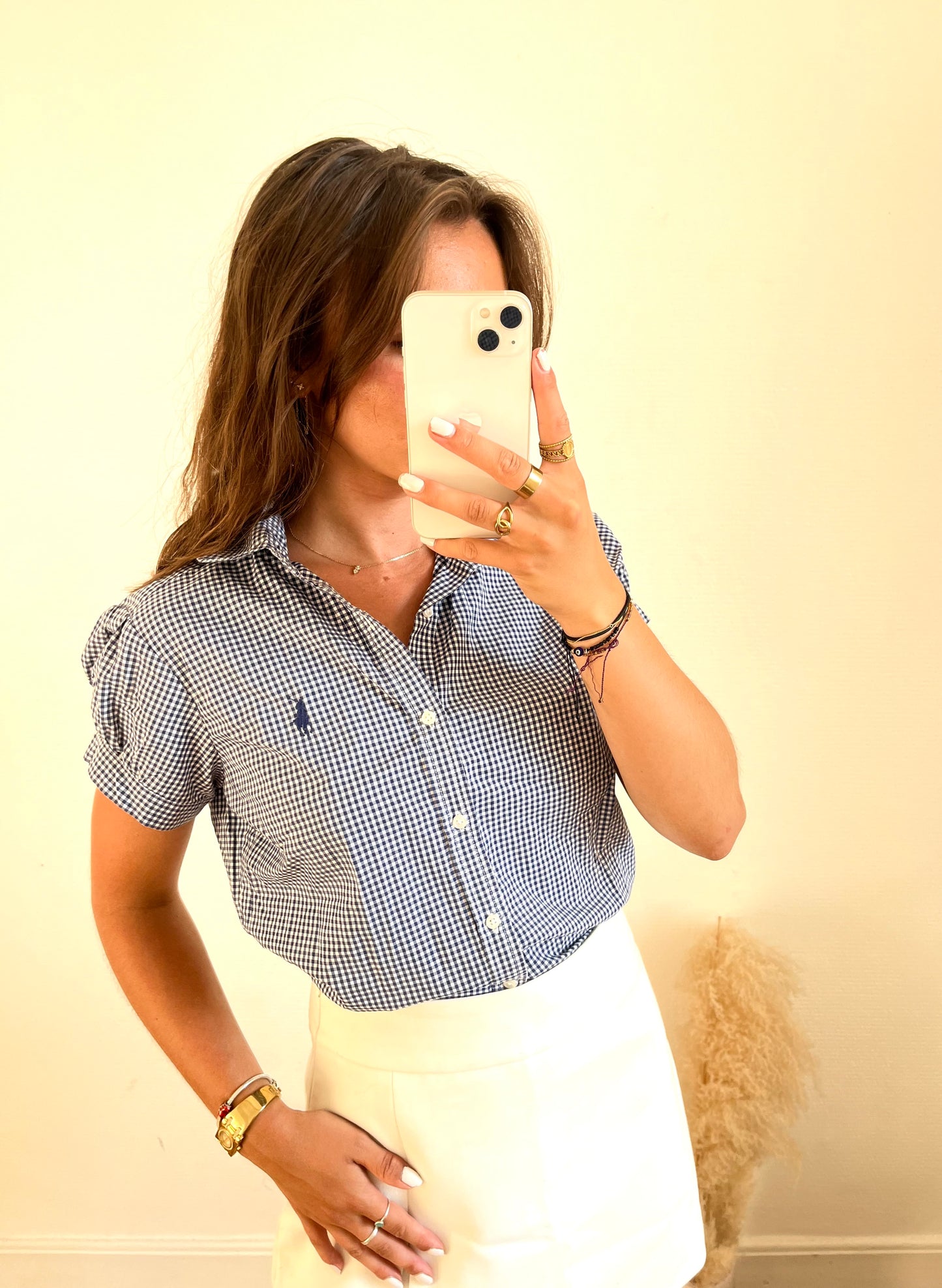 Chemise Ralph Lauren Vichy manches courtes - S
