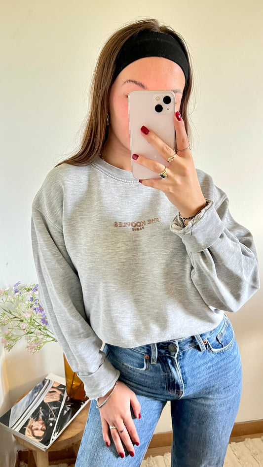 Sweat col rond gris The Kooples - S