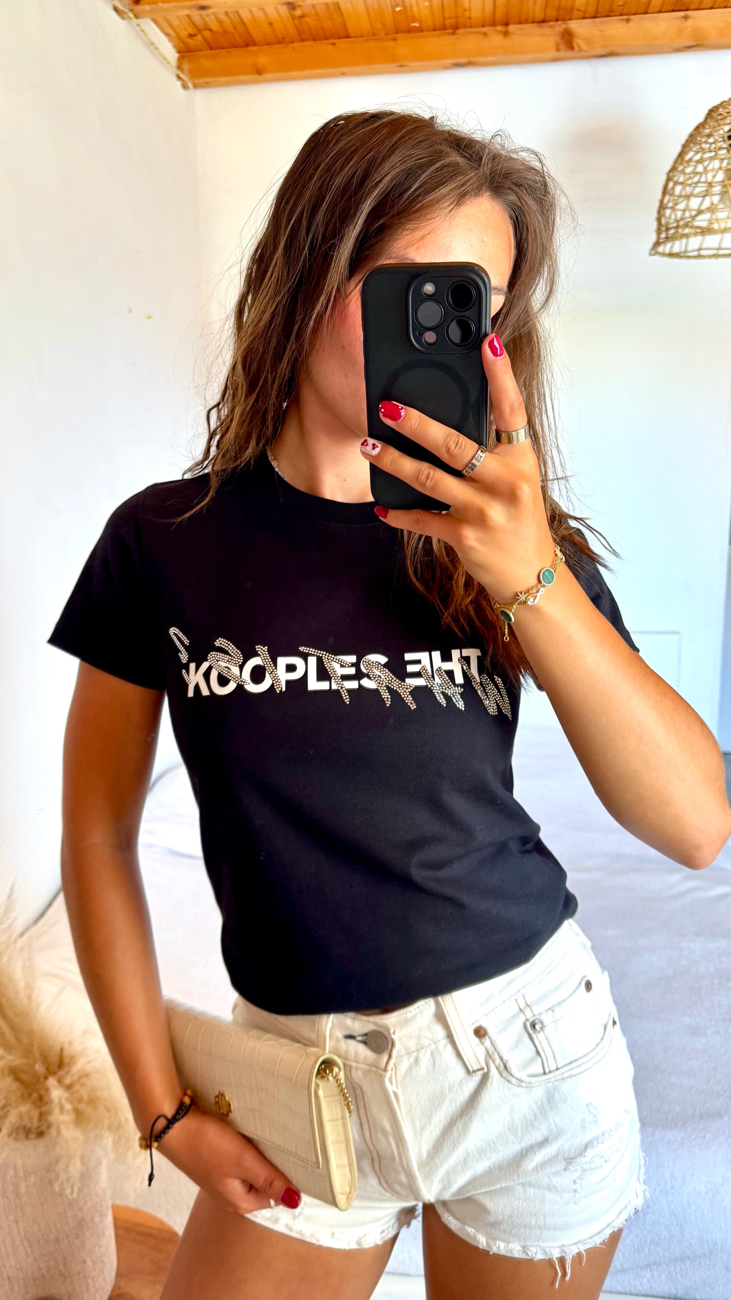 T-shirt à strass The Kooples - XS
