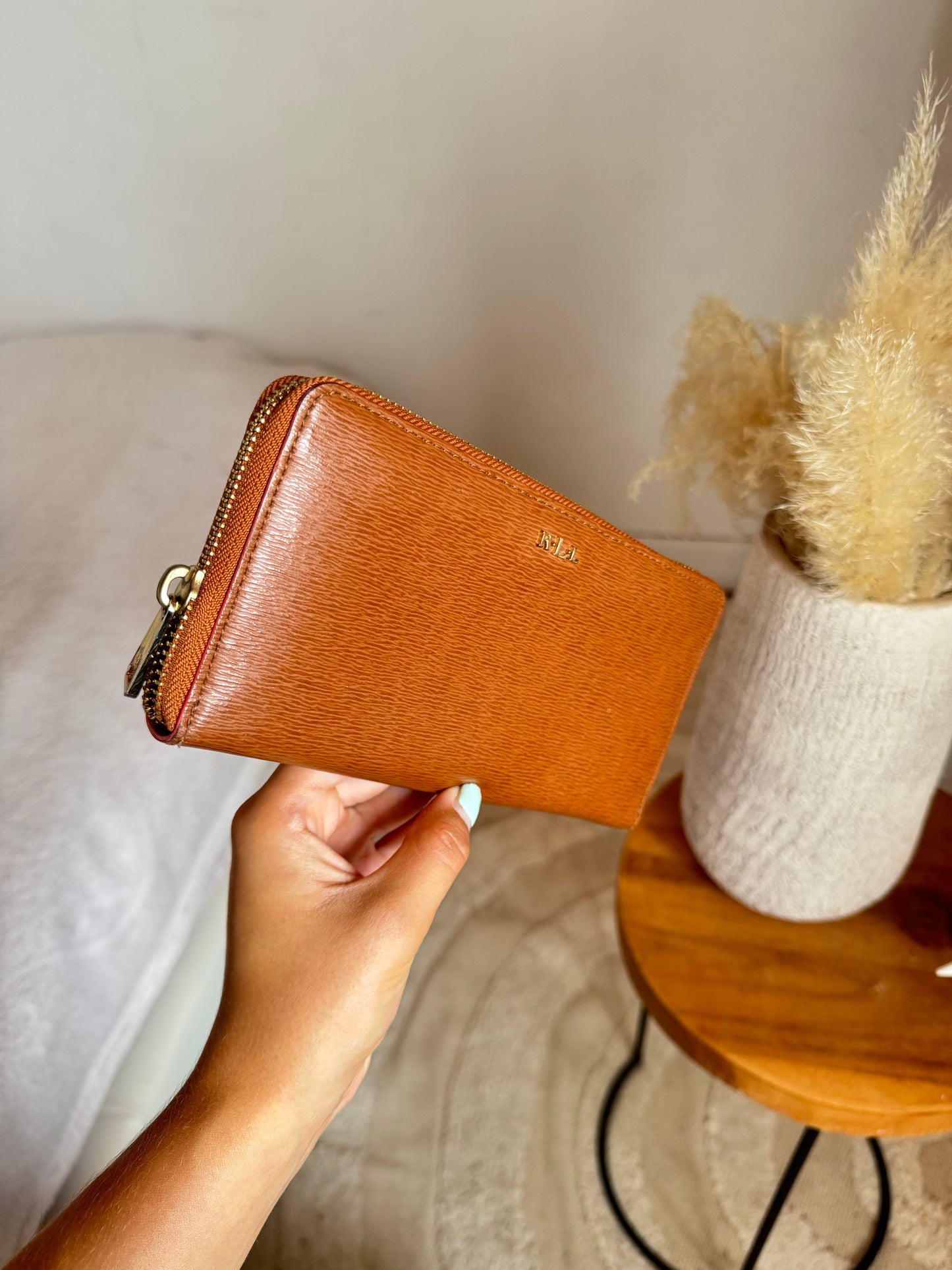 Porte-monnaie marron Ralph Lauren