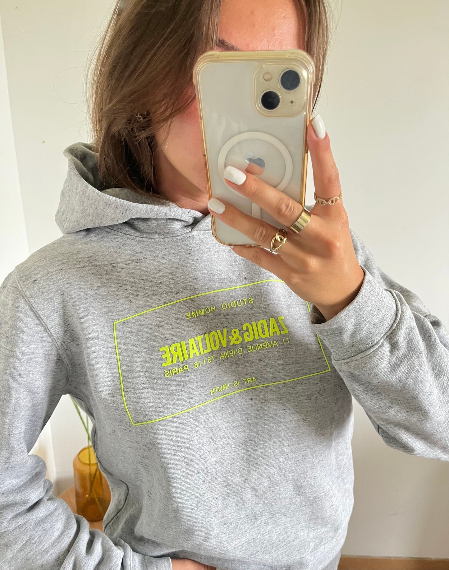 Sweat à capuche gris Zadig & Voltaire - S