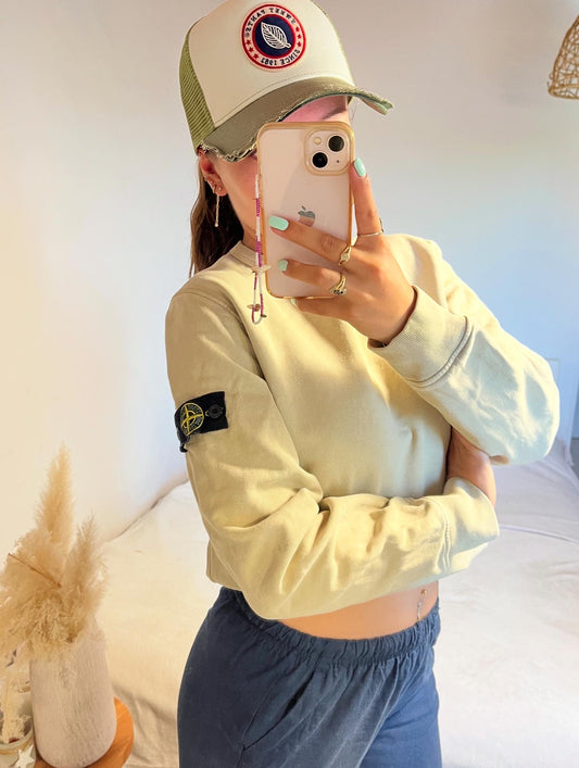 Pull crème Stone Island - S