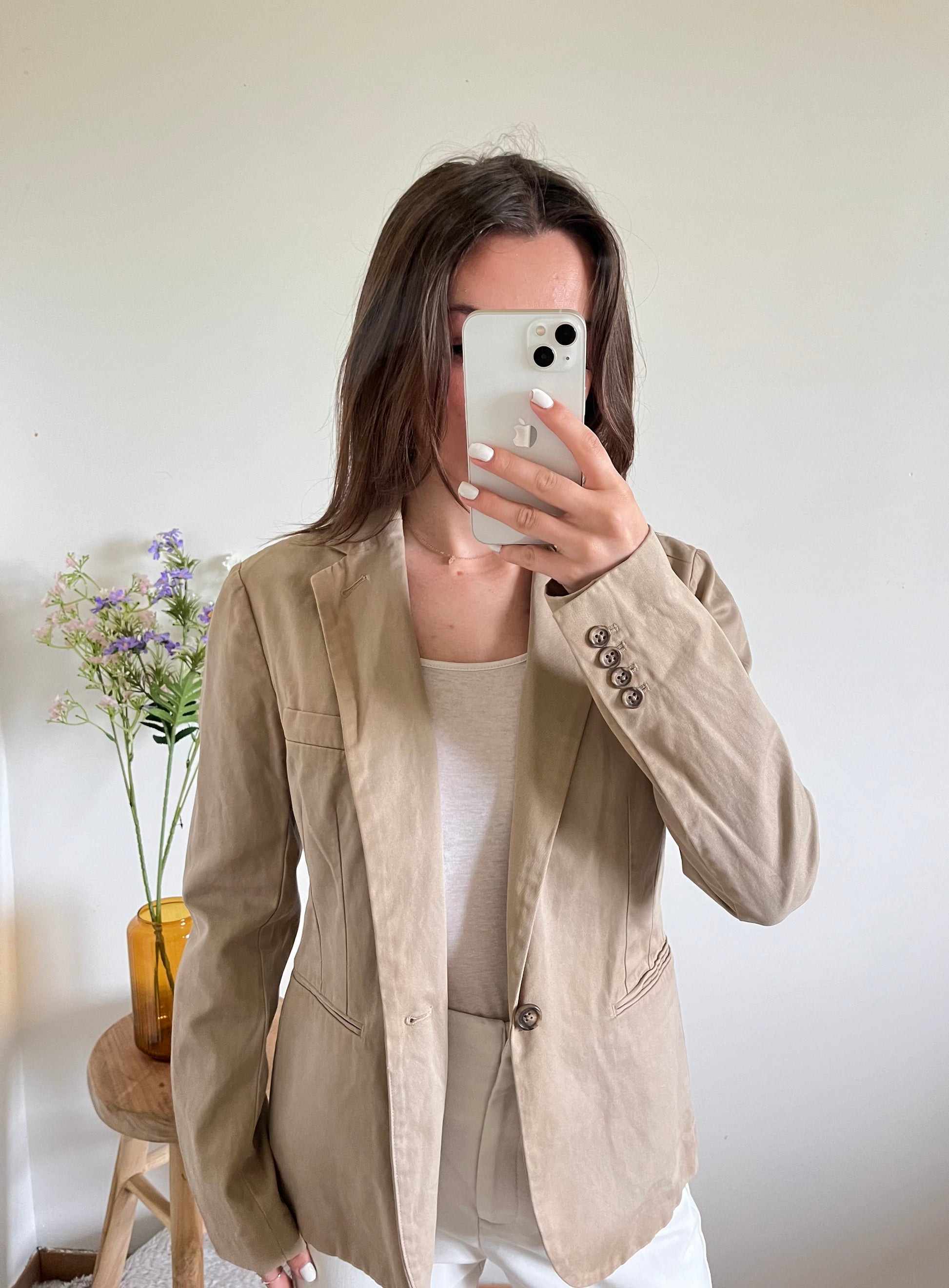 Blazer beige cintré Ralph Lauren - S.
