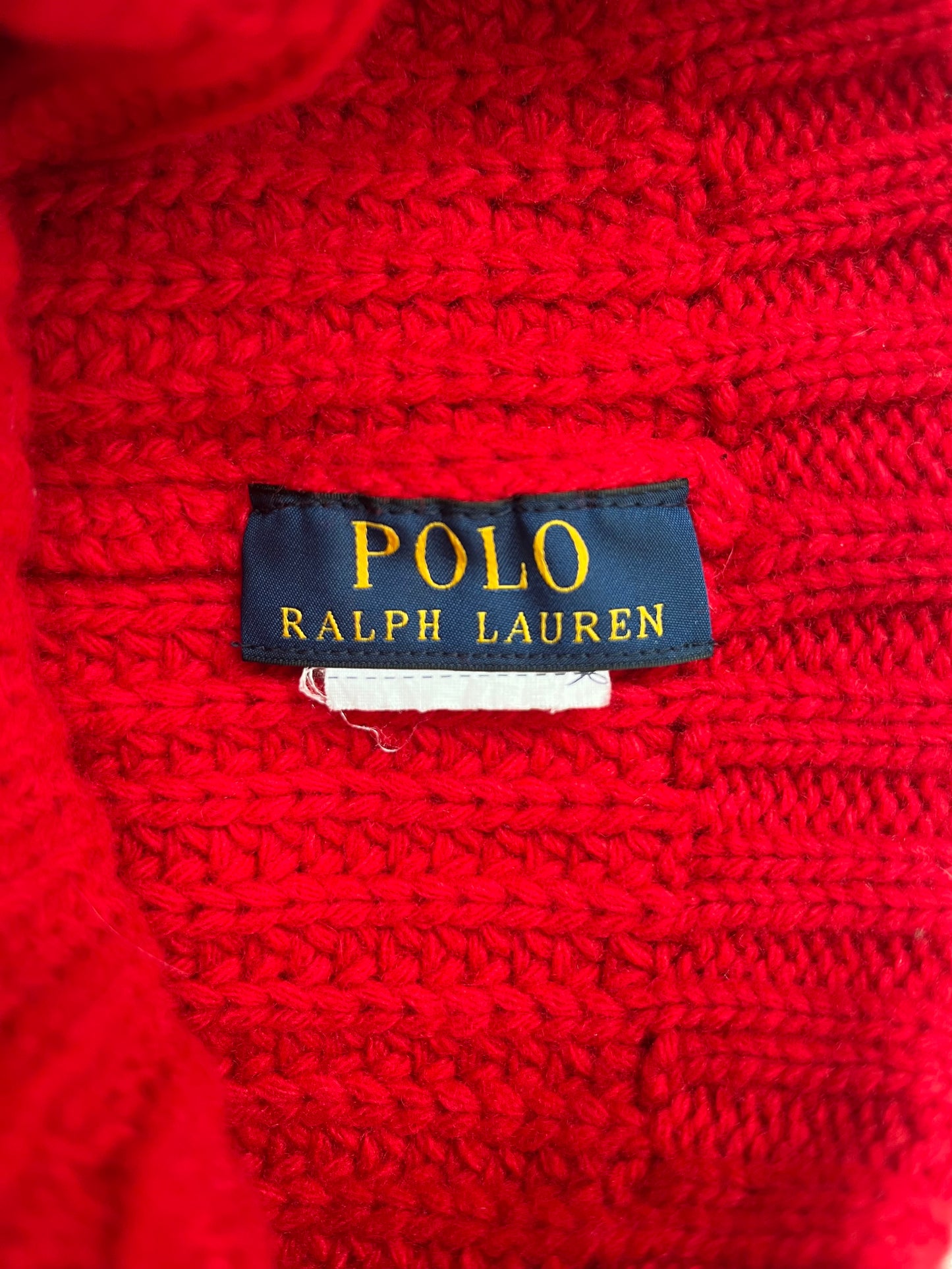 Bonnet en laine rouge nounours - TU