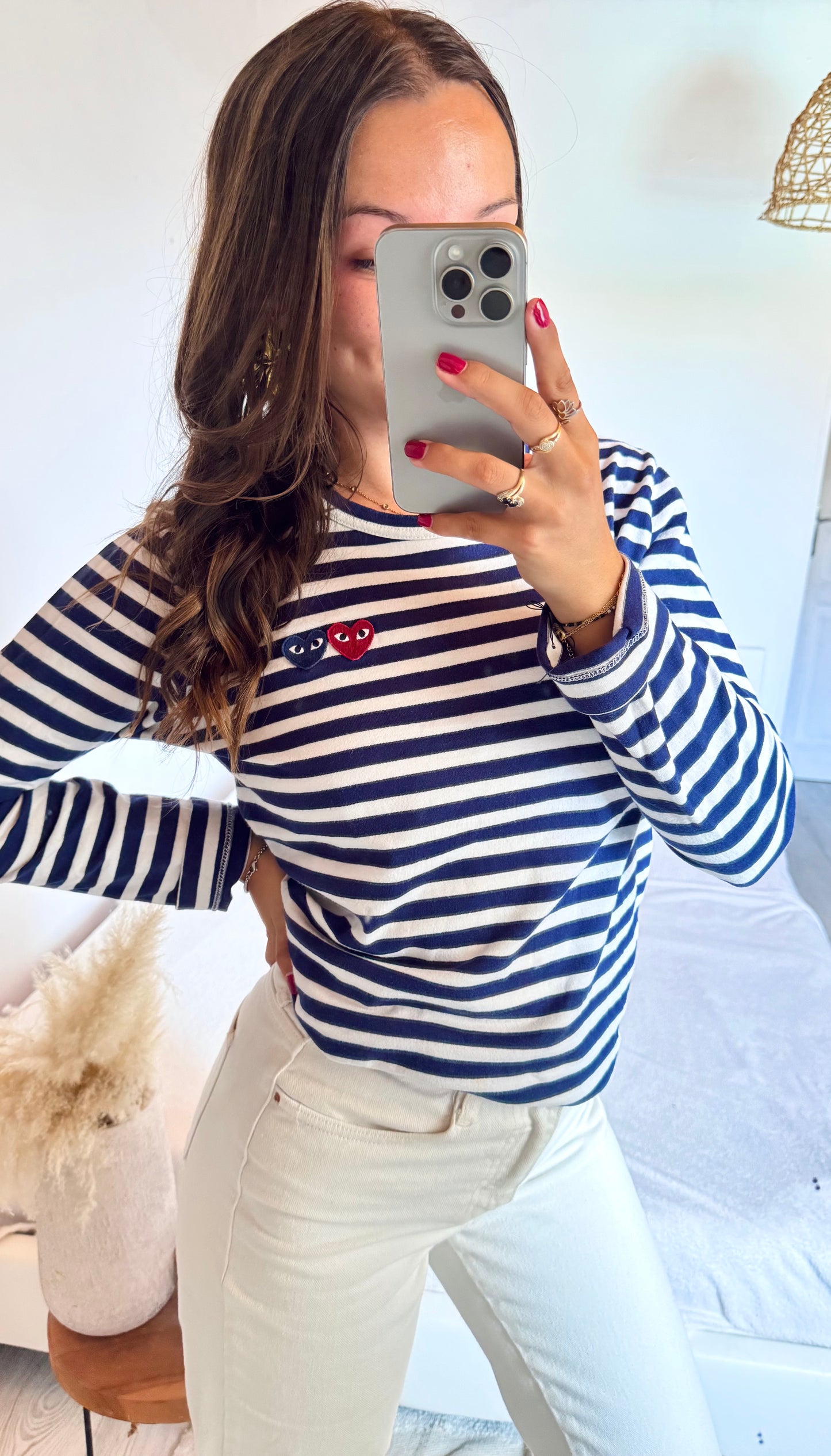 Marinière doubles cœurs Comme des Garçons - S