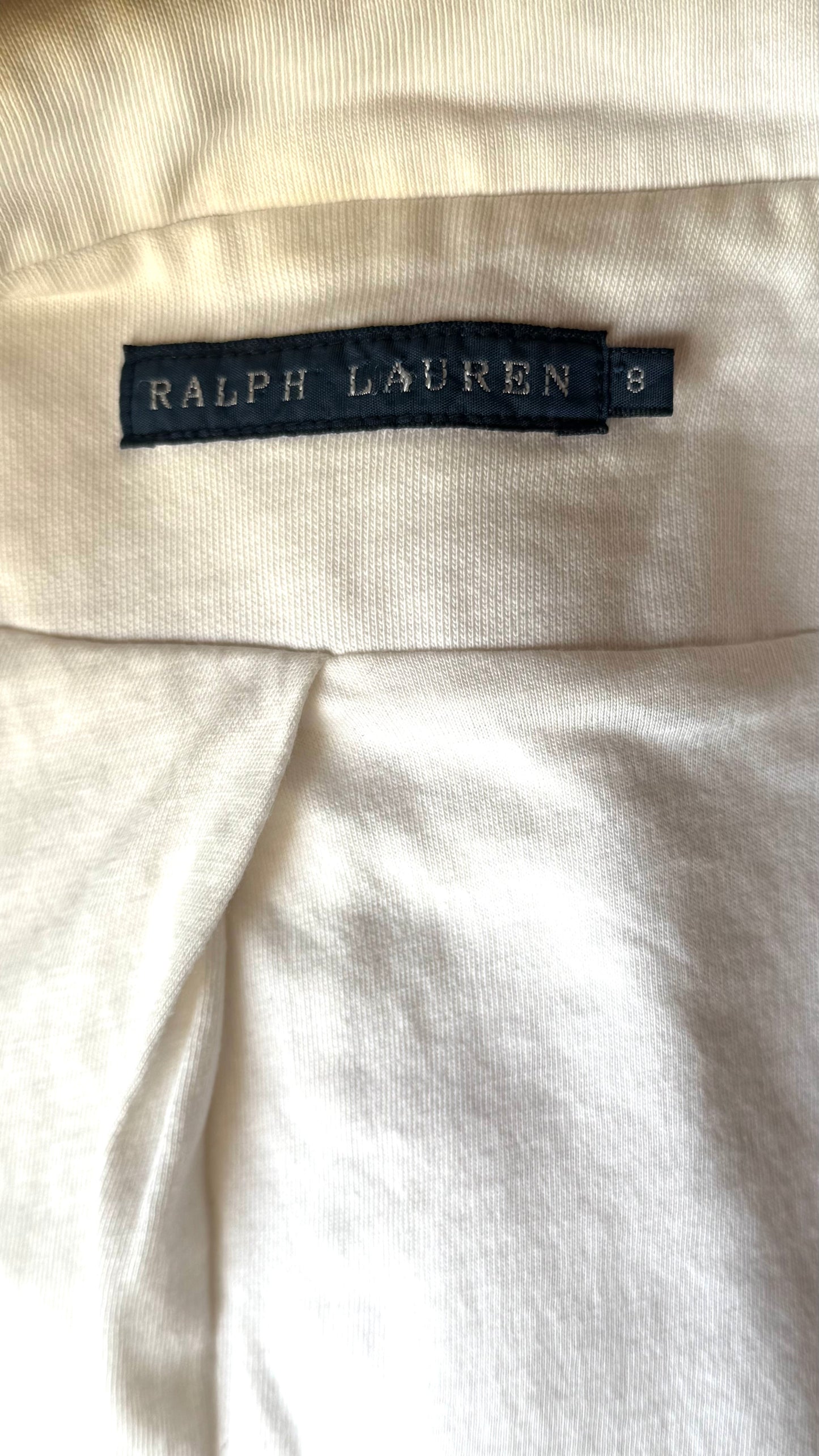 Blazer blanc cintré Ralph Lauren - S