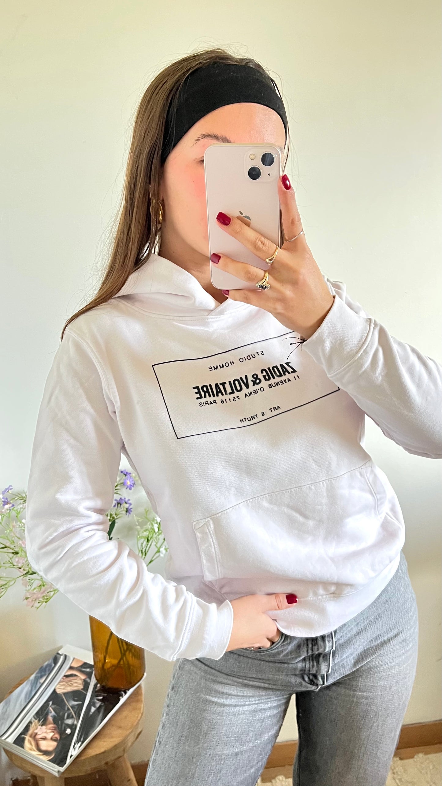 Sweat à capuche blanc Zadig & Voltaire - XS