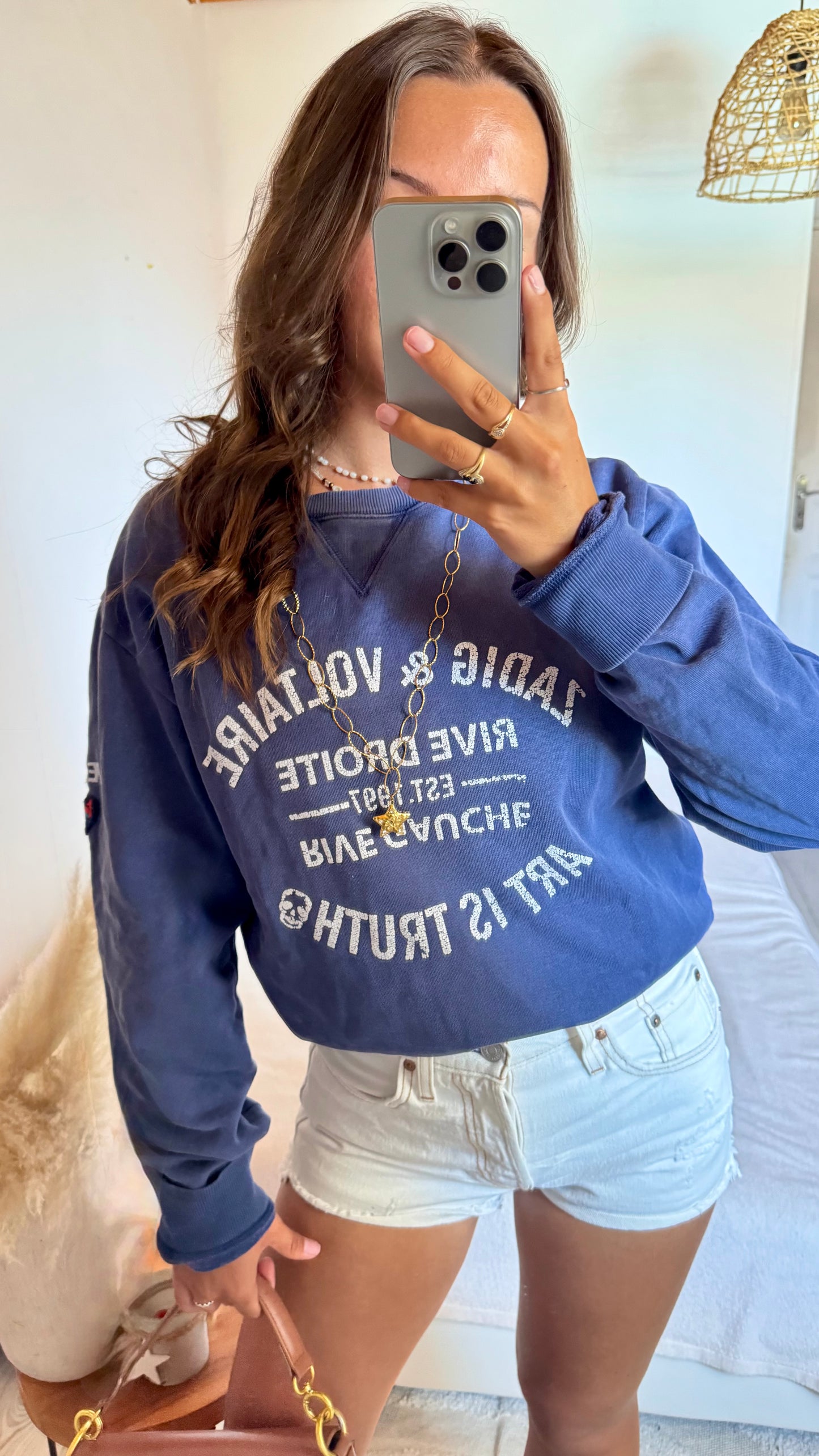 Sweat marine col rond Zadig & Voltaire - M