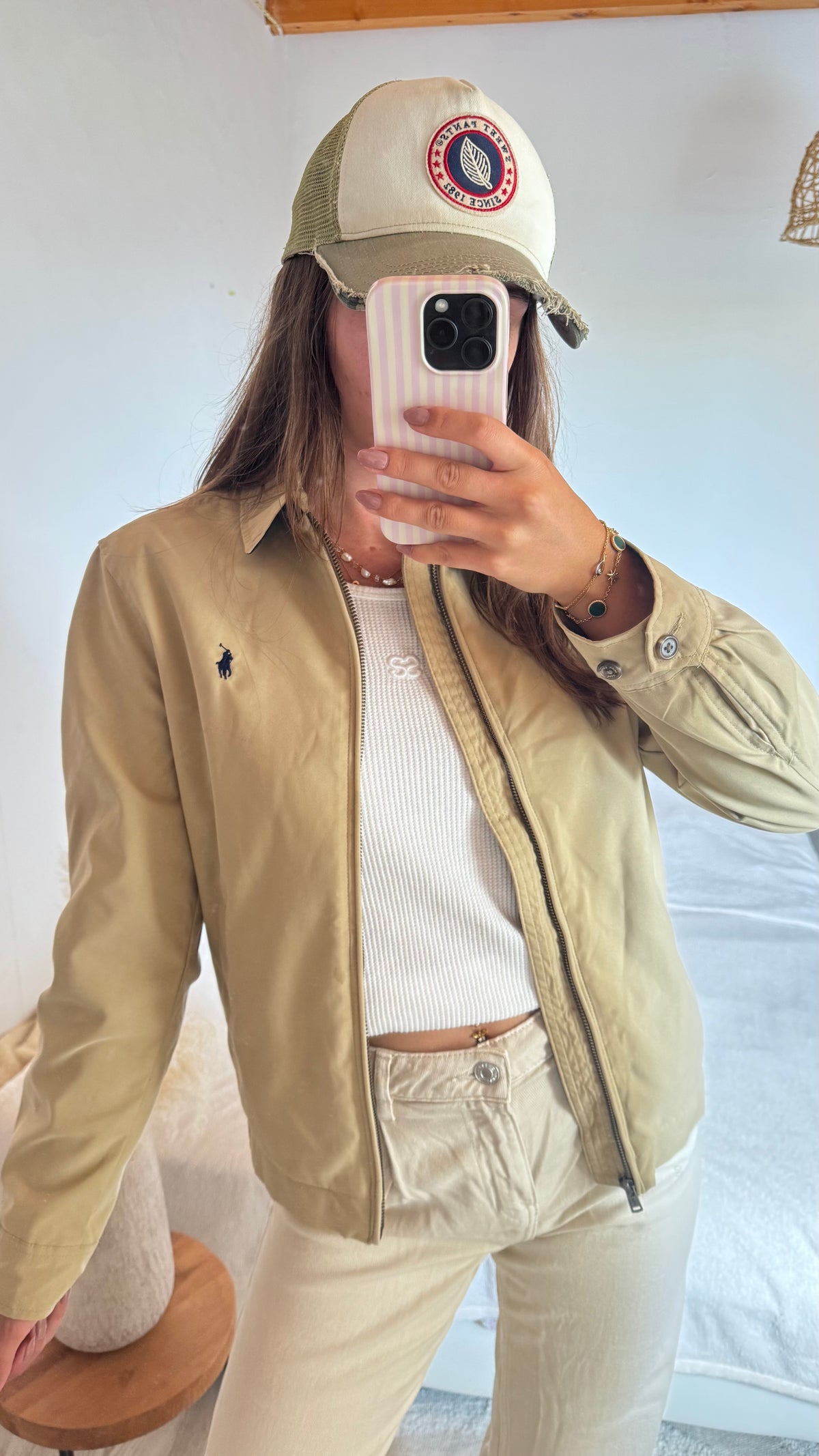 Veste effet toile de coton Ralph Lauren - S