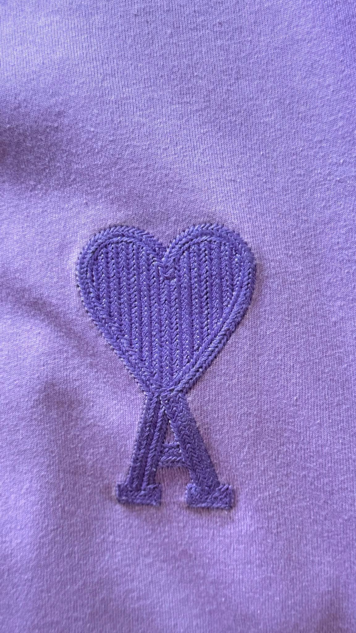 T-shirt lilas Ami Paris - S homme / M-L femme