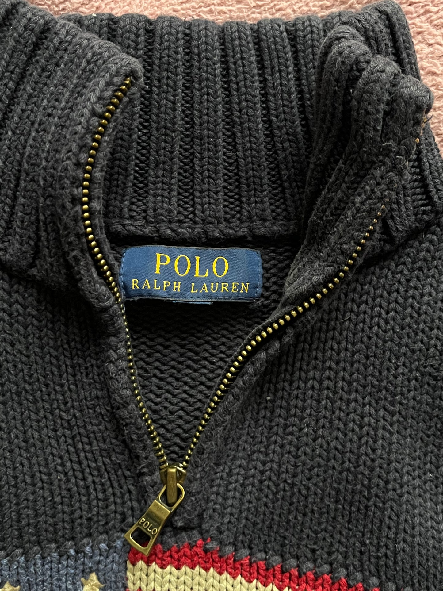 Pull demi-zippé American Flag Ralph Lauren - XS