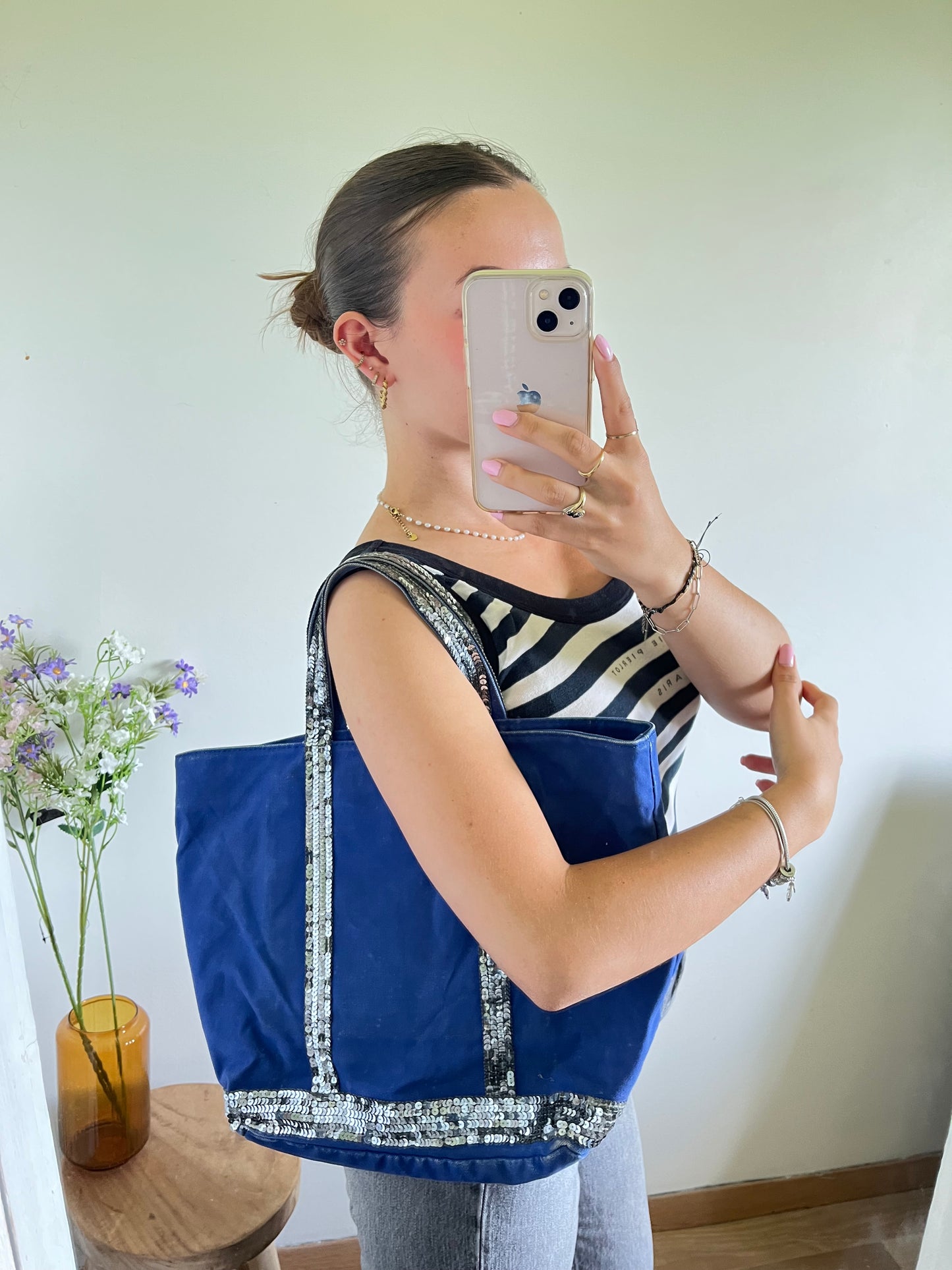 Sac cabas bleu électrique Vanessa Bruno