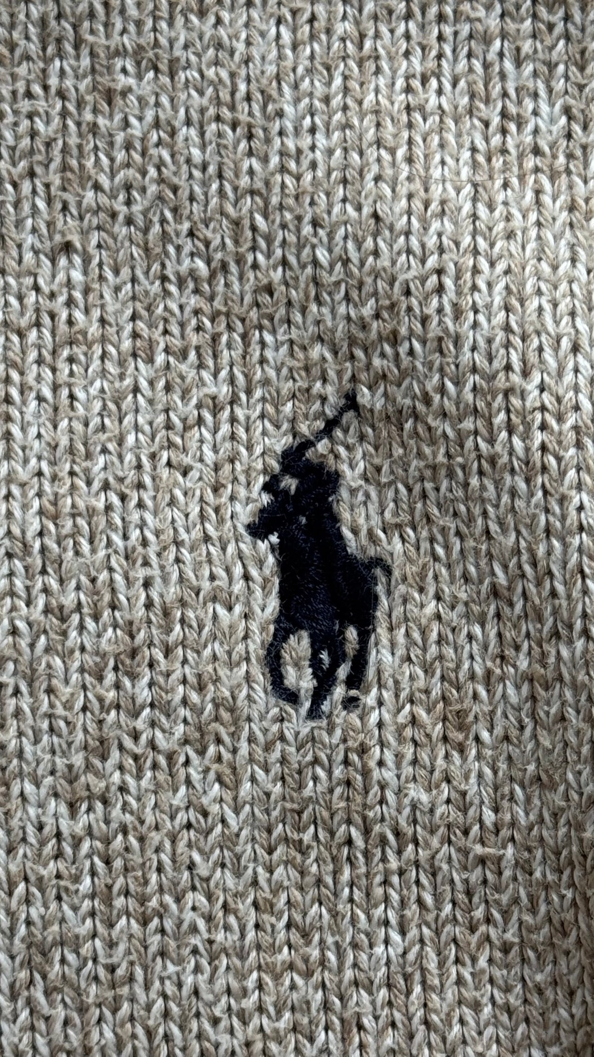 Pull en maille gris beige Ralph Lauren - S homme / M femme
