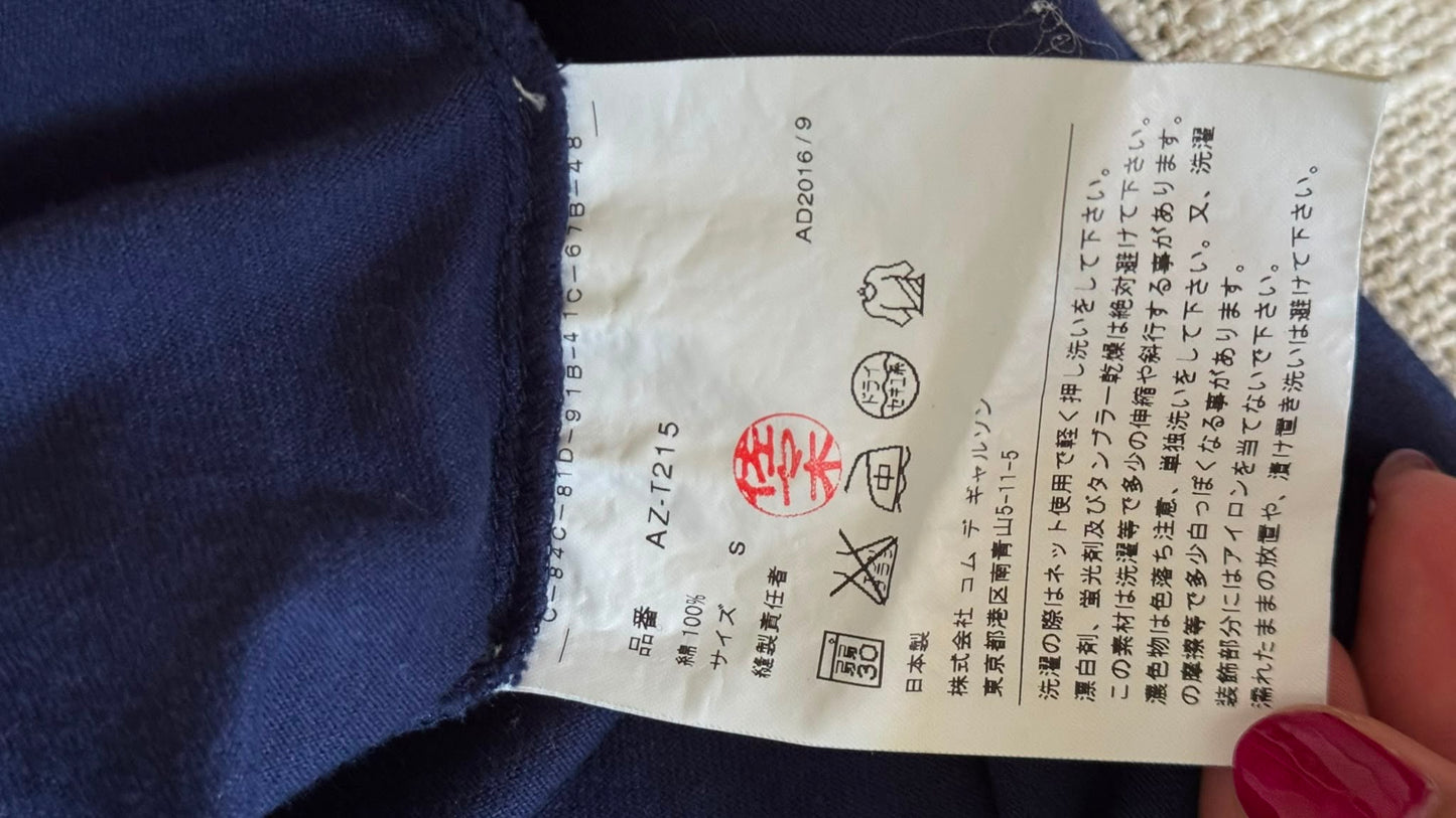 T-shirt bleu marine Comme des Garçons - S