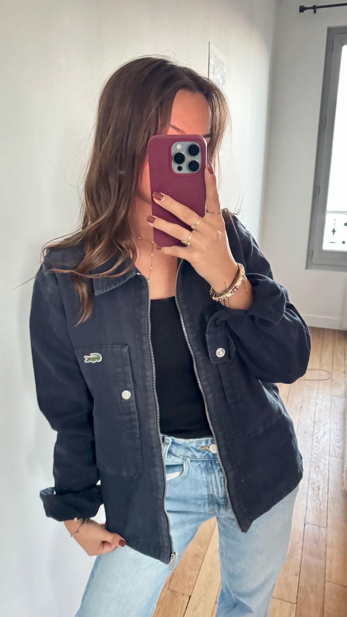 Veste en toile de coton Lacoste -