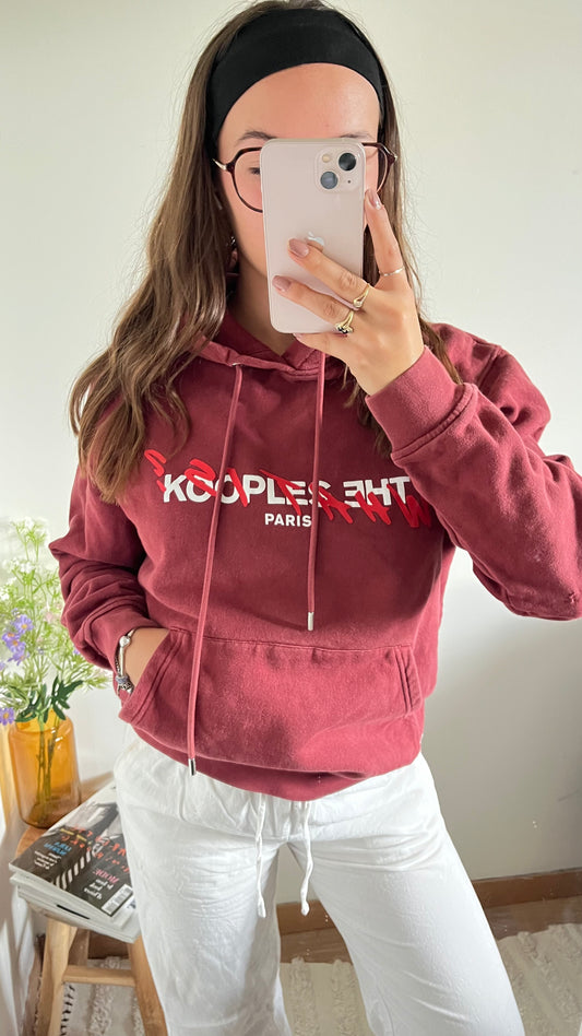 Sweat à capuche bordeaux The Kooples - M