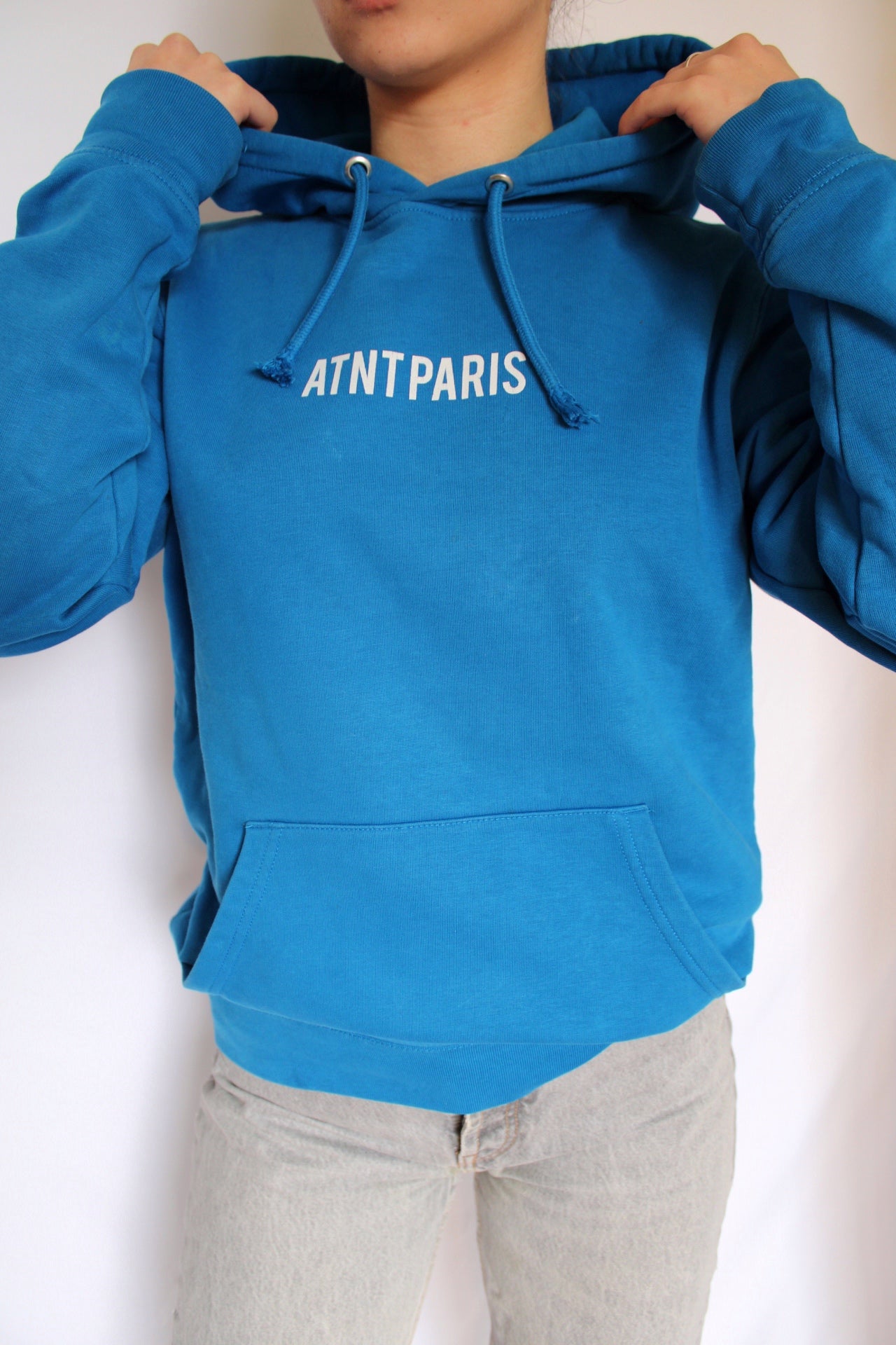 Sweat à capuche bleu ATNT PARIS - S