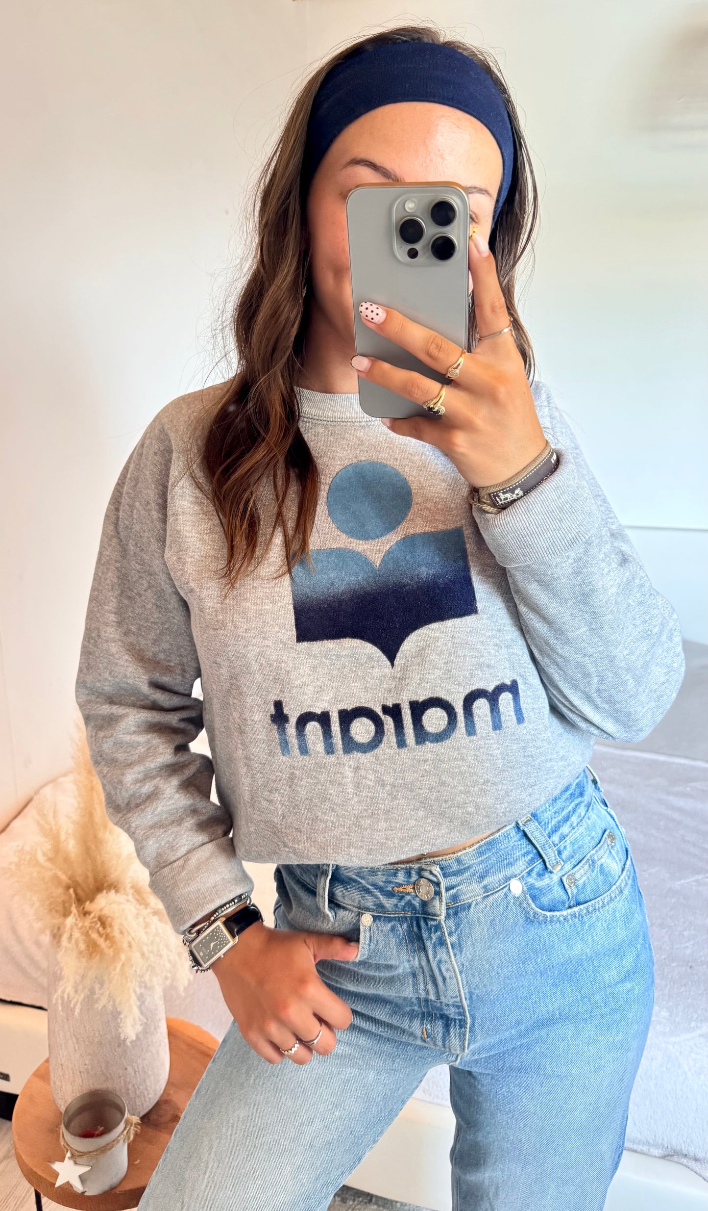 Pull gris & bleu Isabel Marant - M