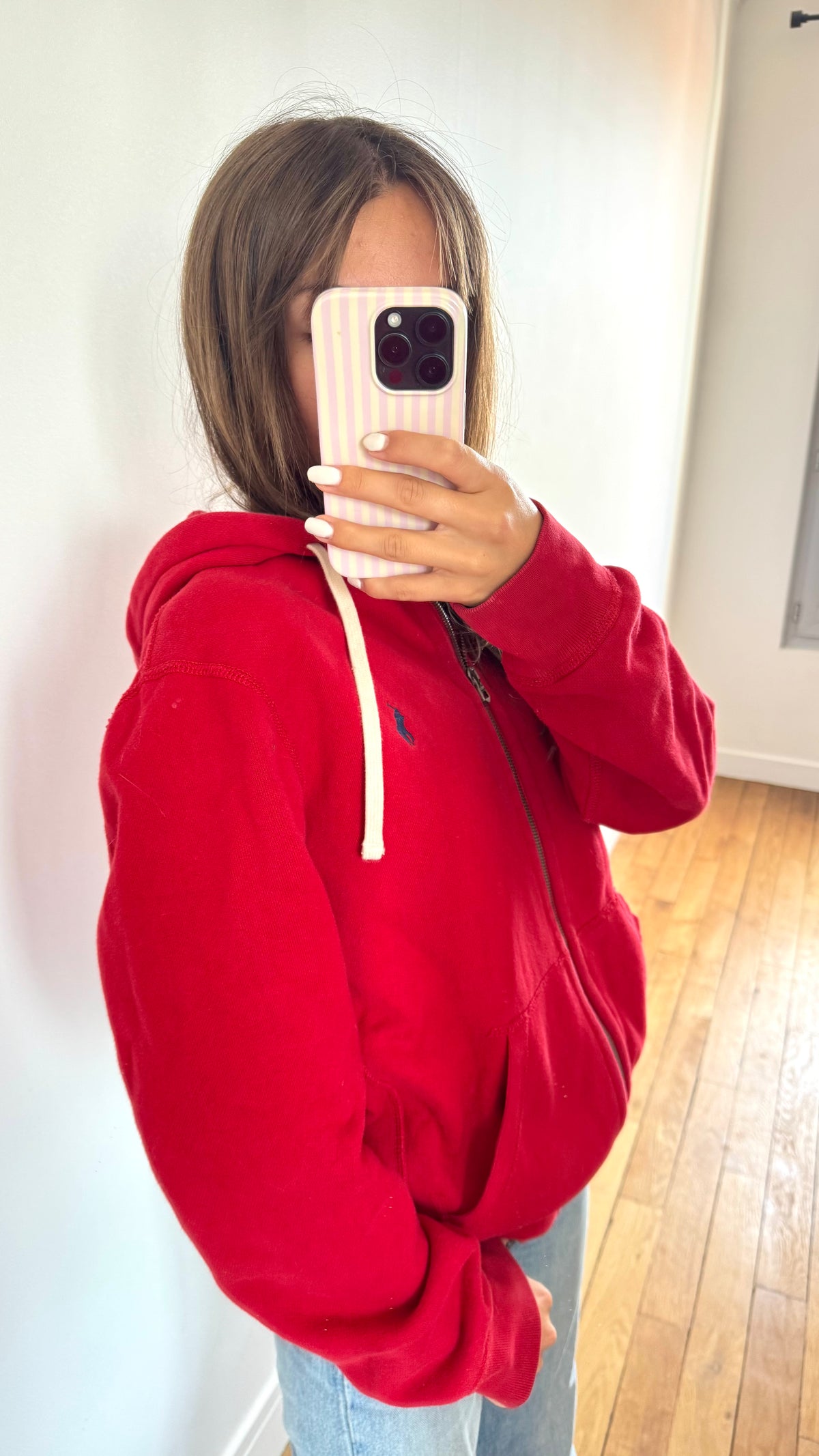 Veste à capuche rouge Ralph Lauren - S homme / M femme