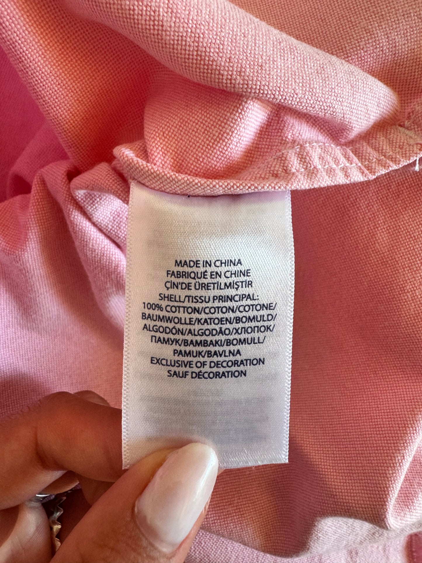 Chemise Ralph Lauren rose - S