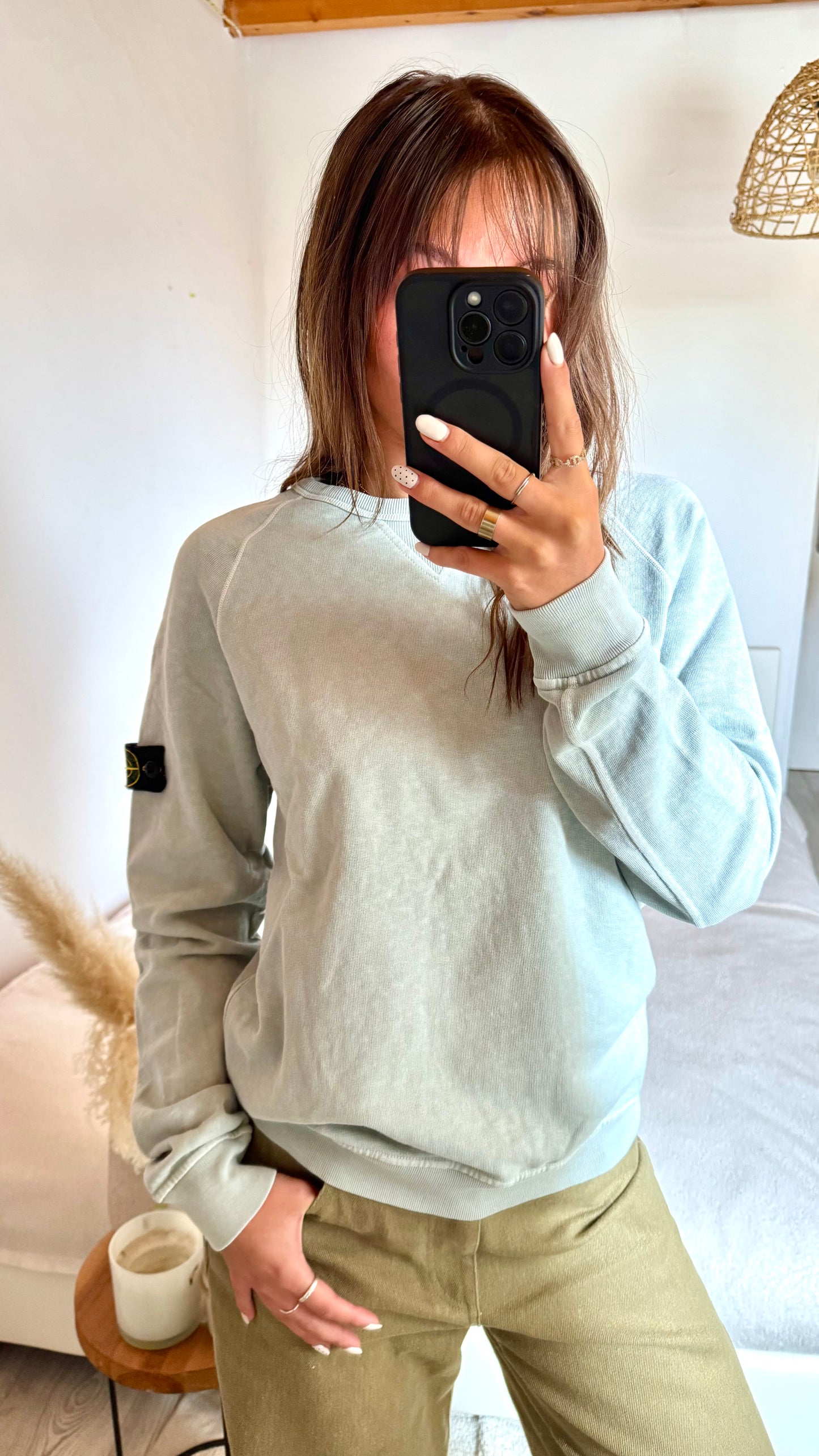 Sweat gris Stone Island - S/M