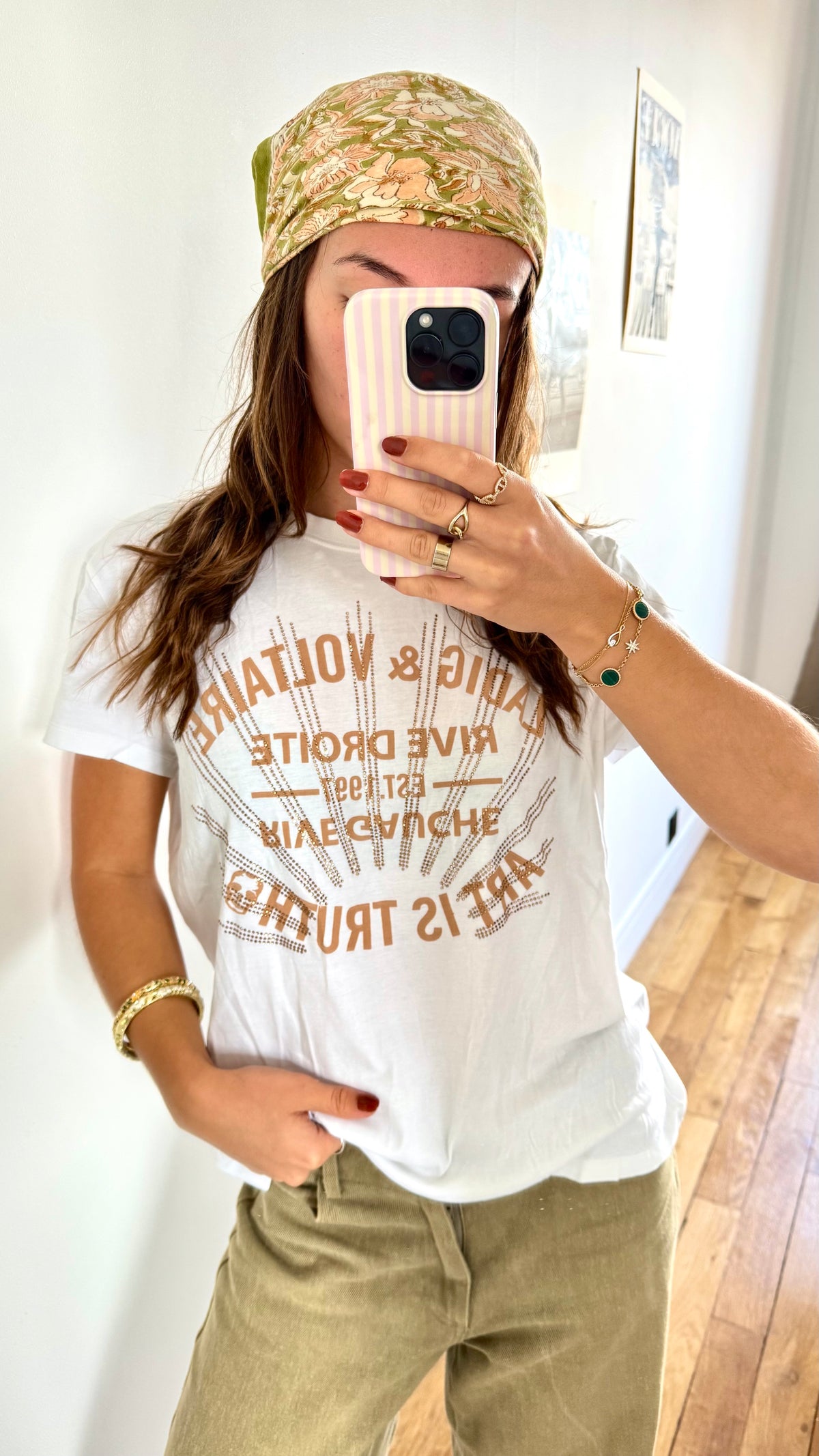 T-shirt doré Zadig & Voltaire - M
