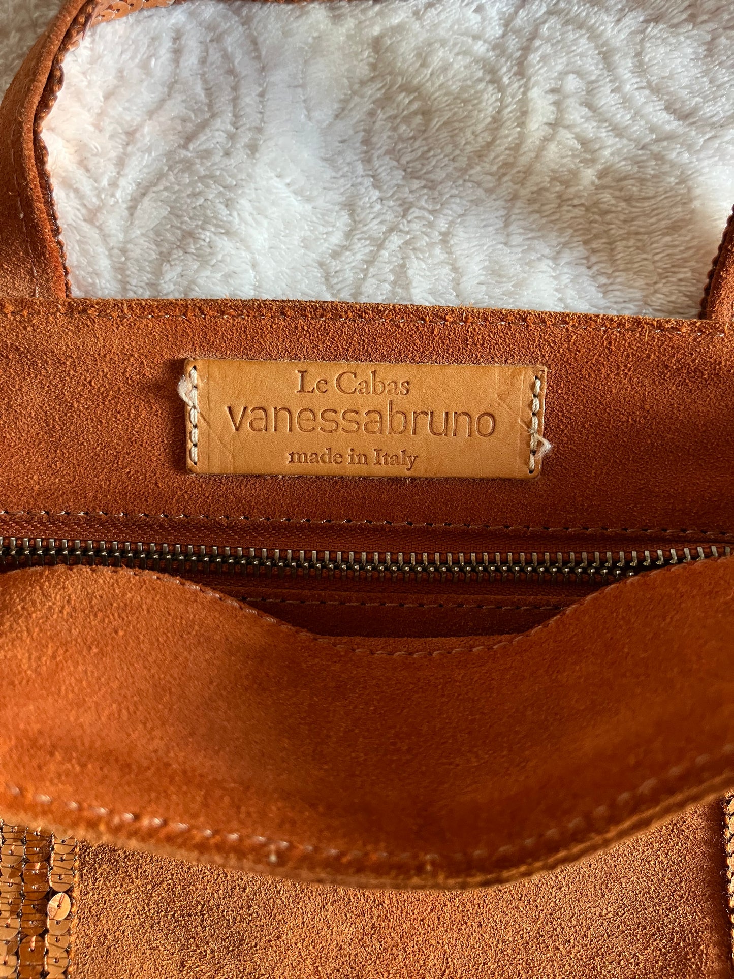 Sac cabas moyen Vanessa Bruno orange