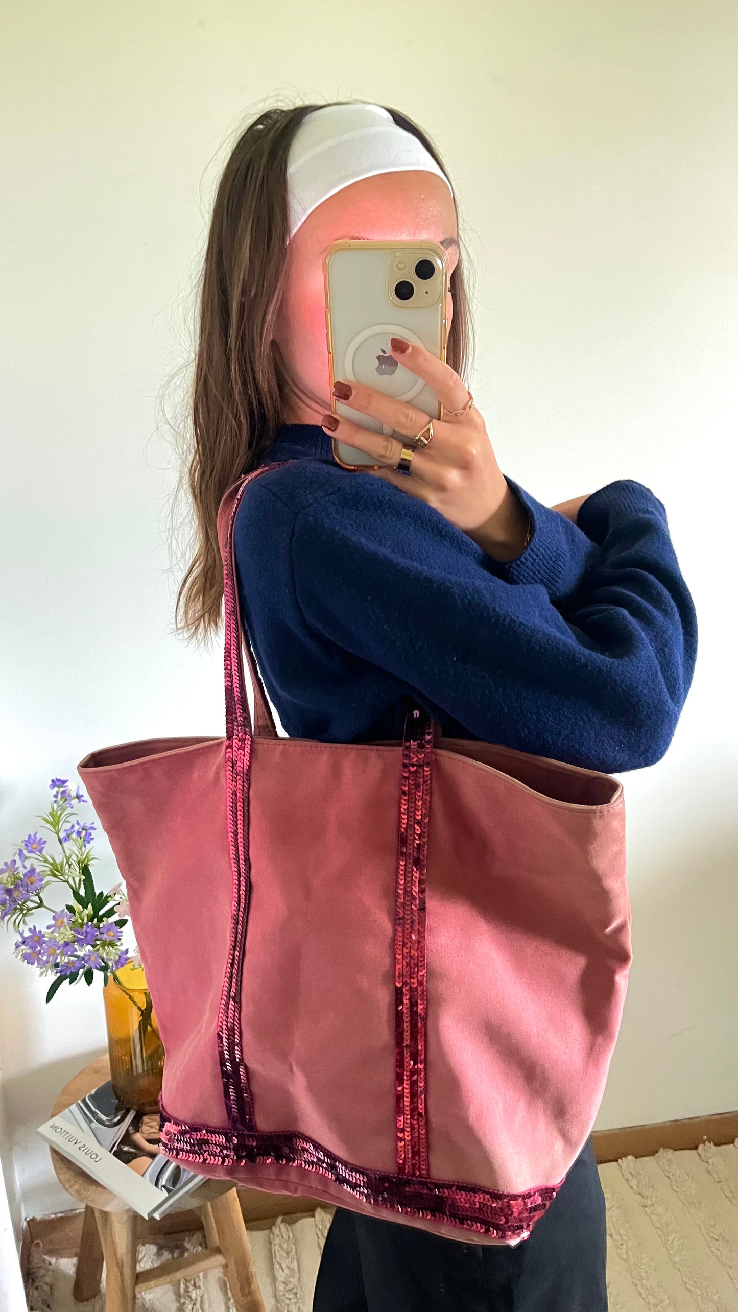 Sac cabas bordeaux Vanessa Bruno - L