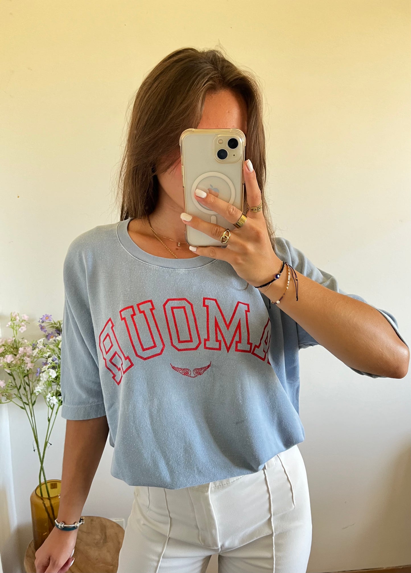 T-shirt bleu pastel Amour Zadig & Voltaire - M