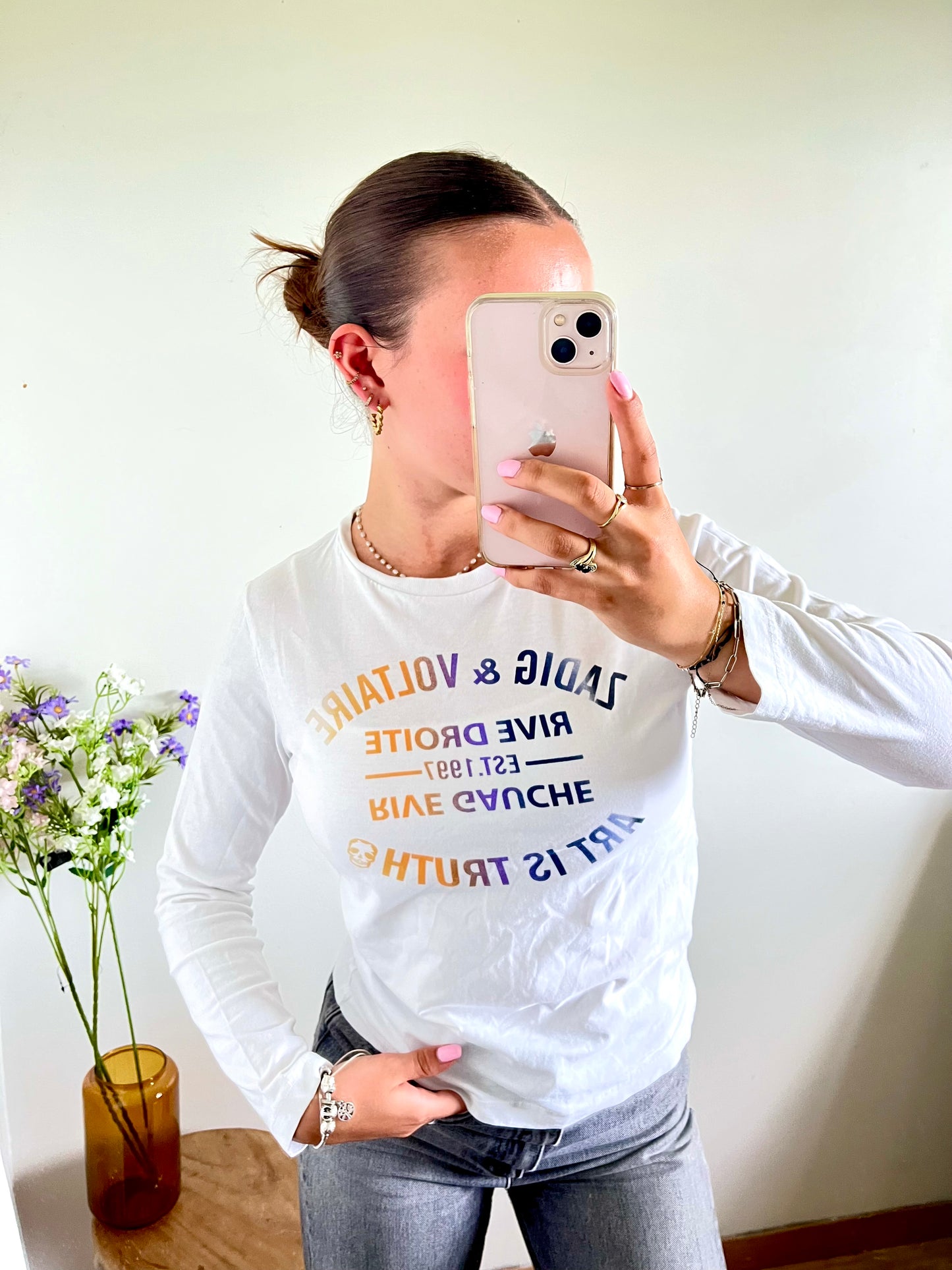T-shirt manches longues blanc Zadig & Voltaire - XS