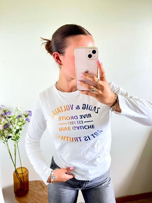 T-shirt manches longues blanc Zadig & Voltaire - XS