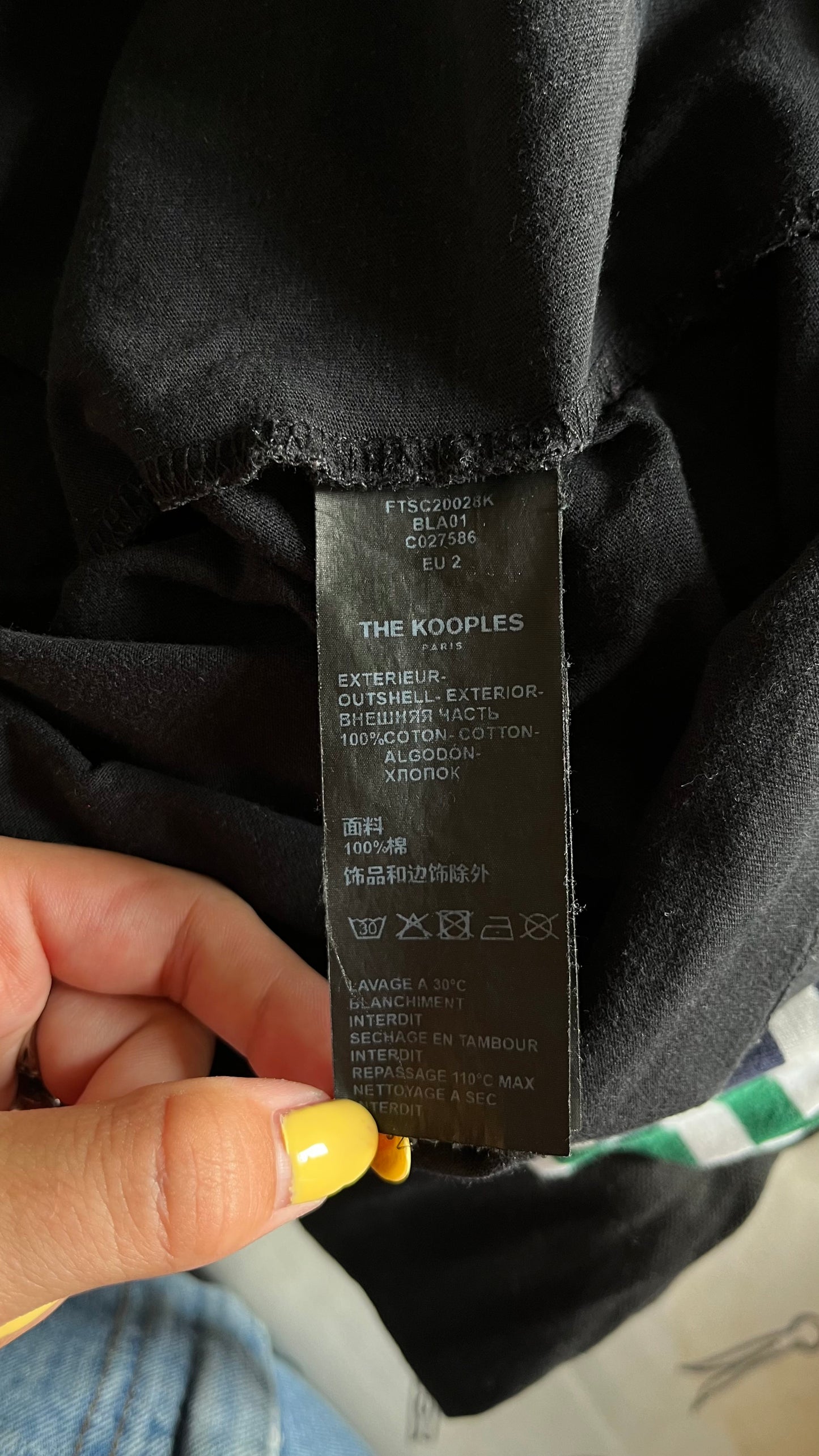 T-shirt noir The Kooples - S