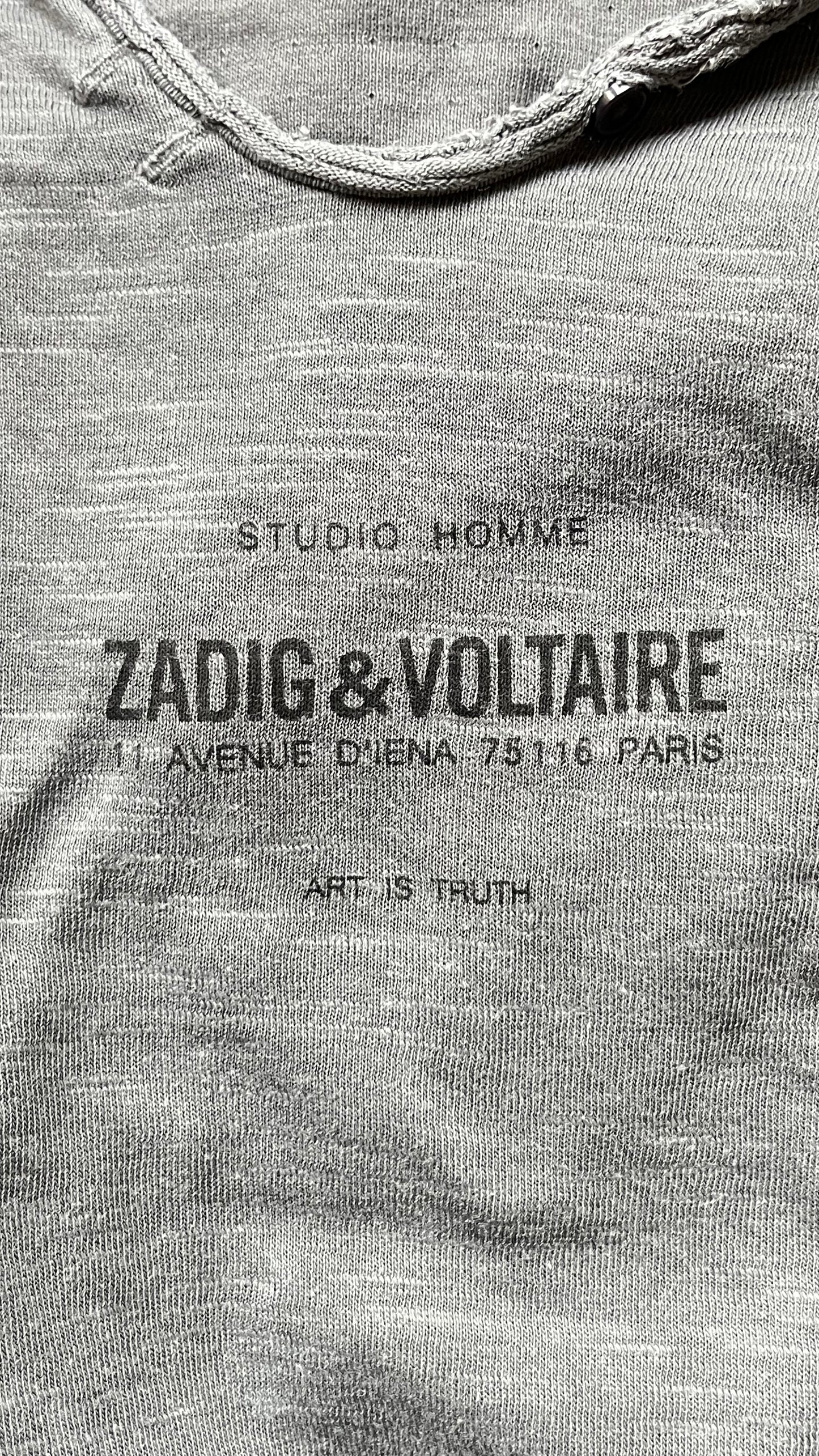 Pull léger gris chiné Zadig & Voltaire gris - S